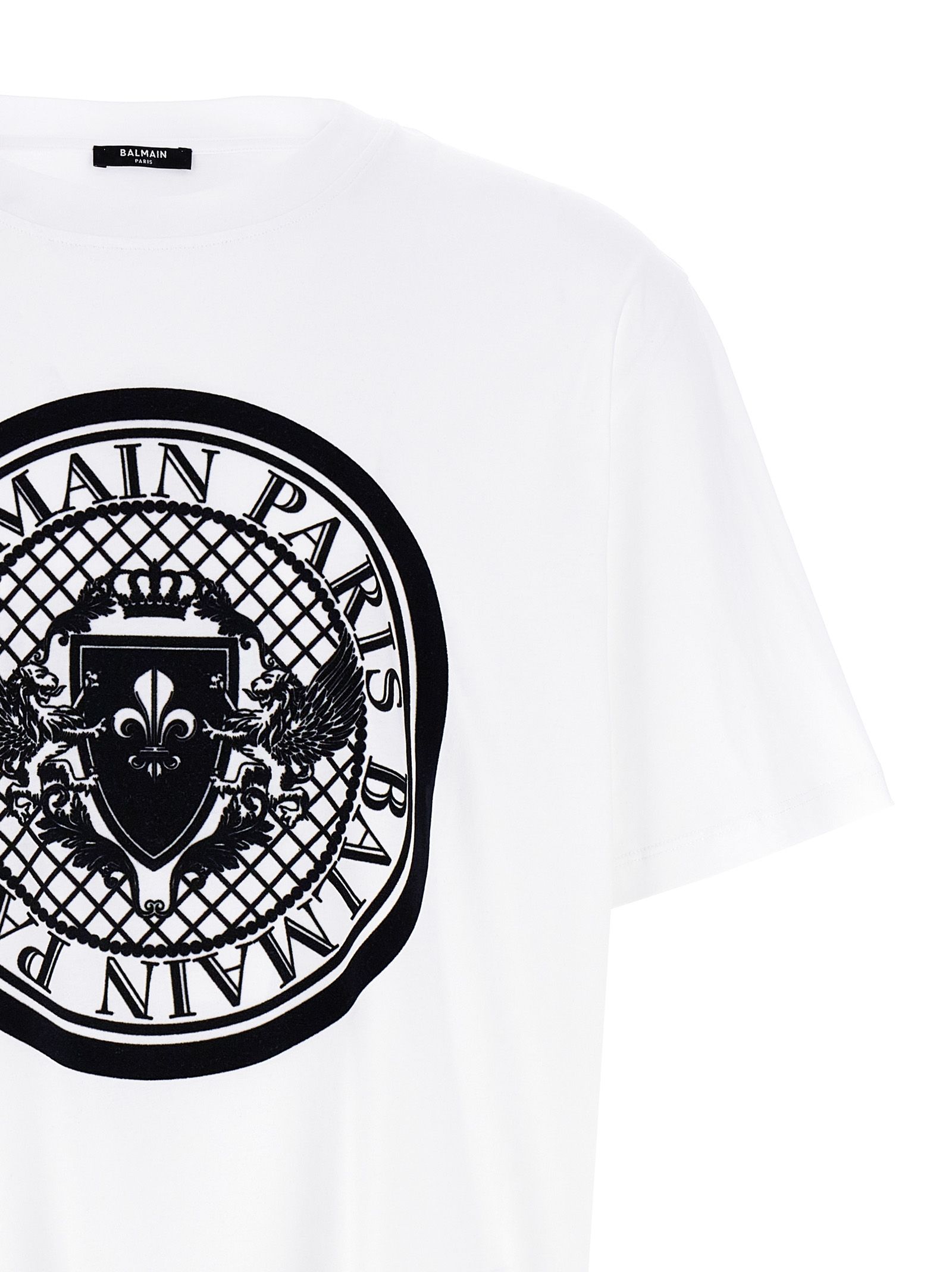 Organic Cotton Men's T-Shirt - Balmain - Modalova