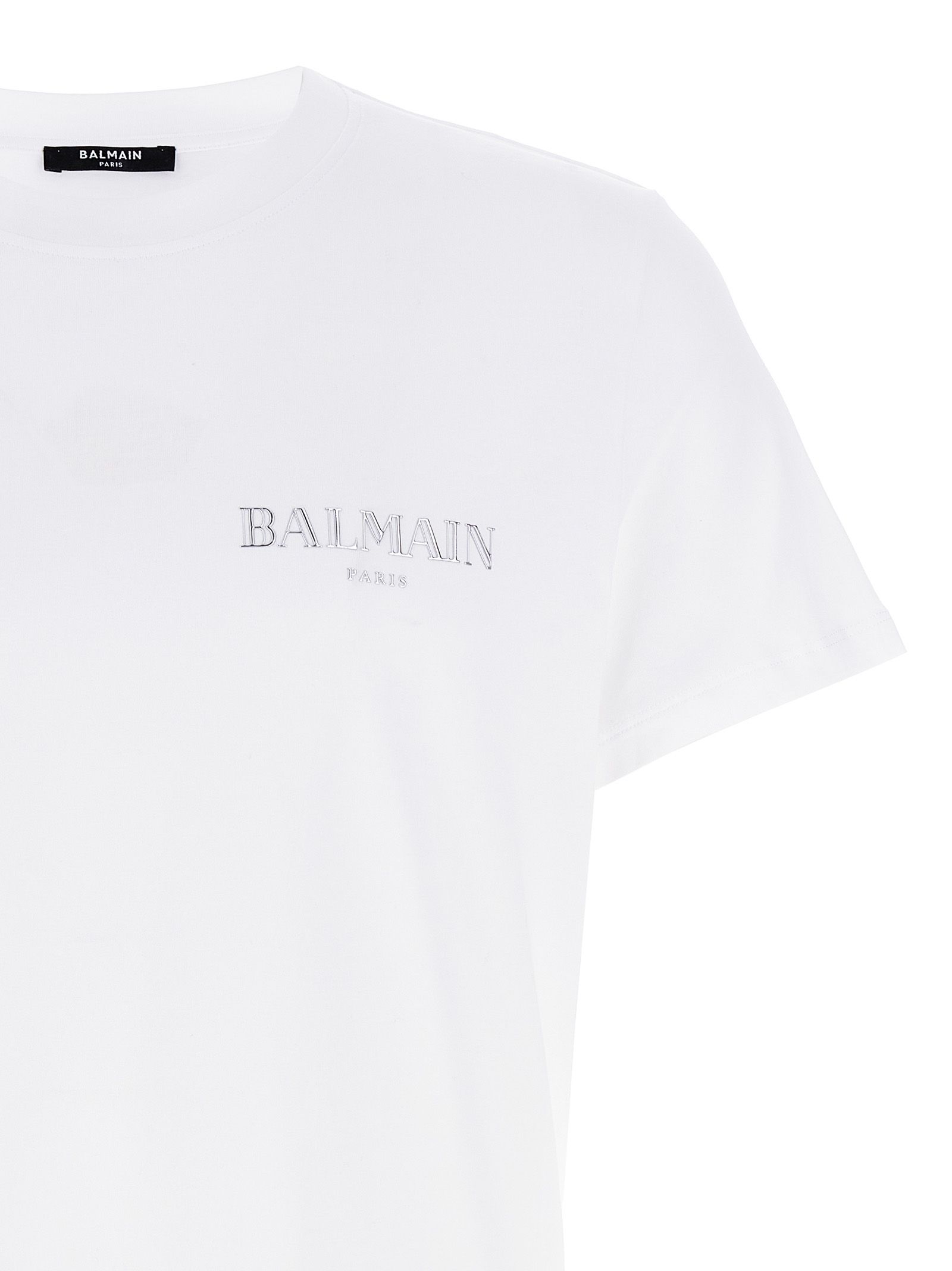 Organic Cotton Men's T-Shirt - Balmain - Modalova