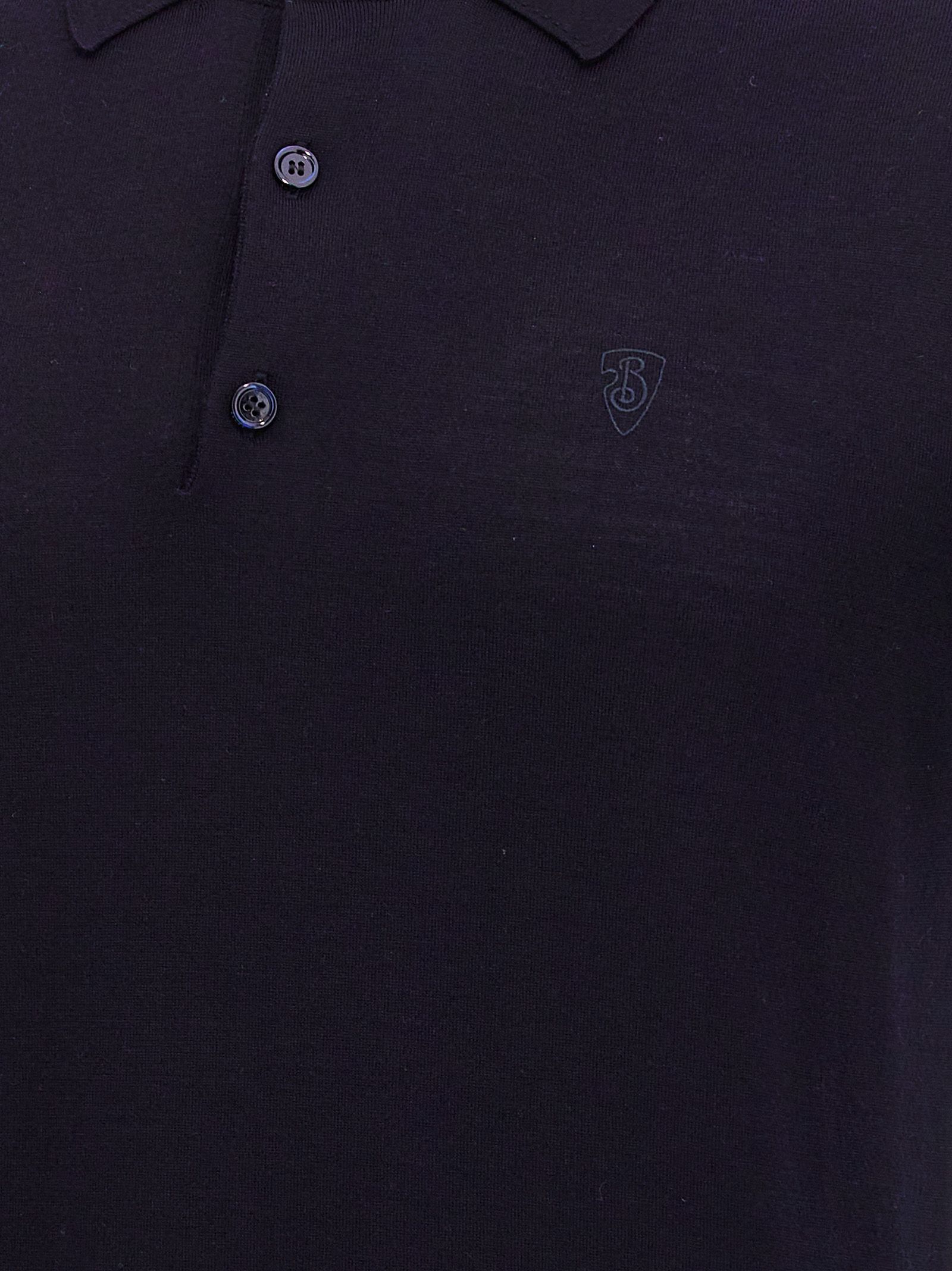 Burberry Blue Wool Polo Men's Shirt - Burberry - Modalova