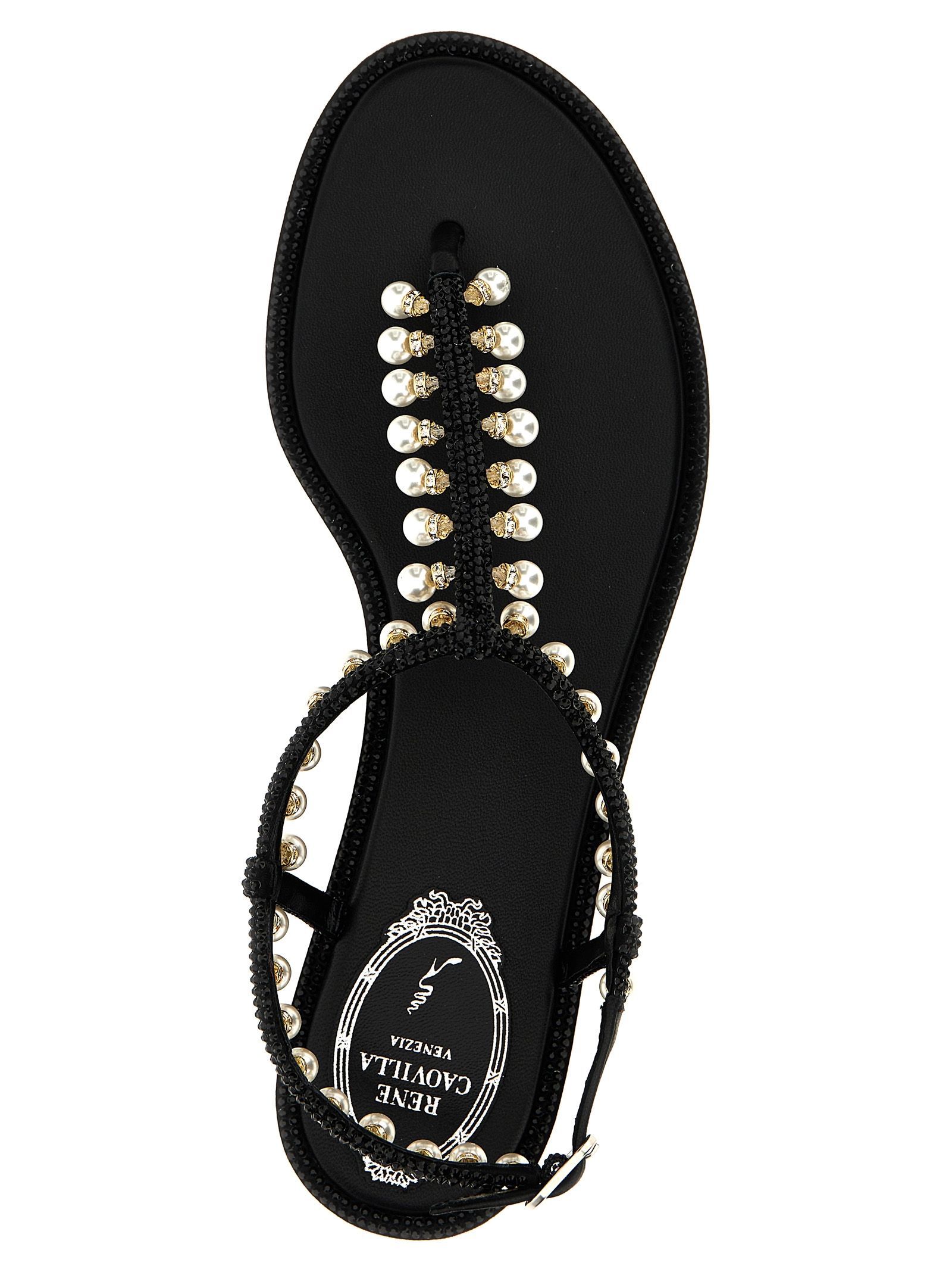 Viscose Flat Women's Sandals - RENE CAOVILLA - Modalova