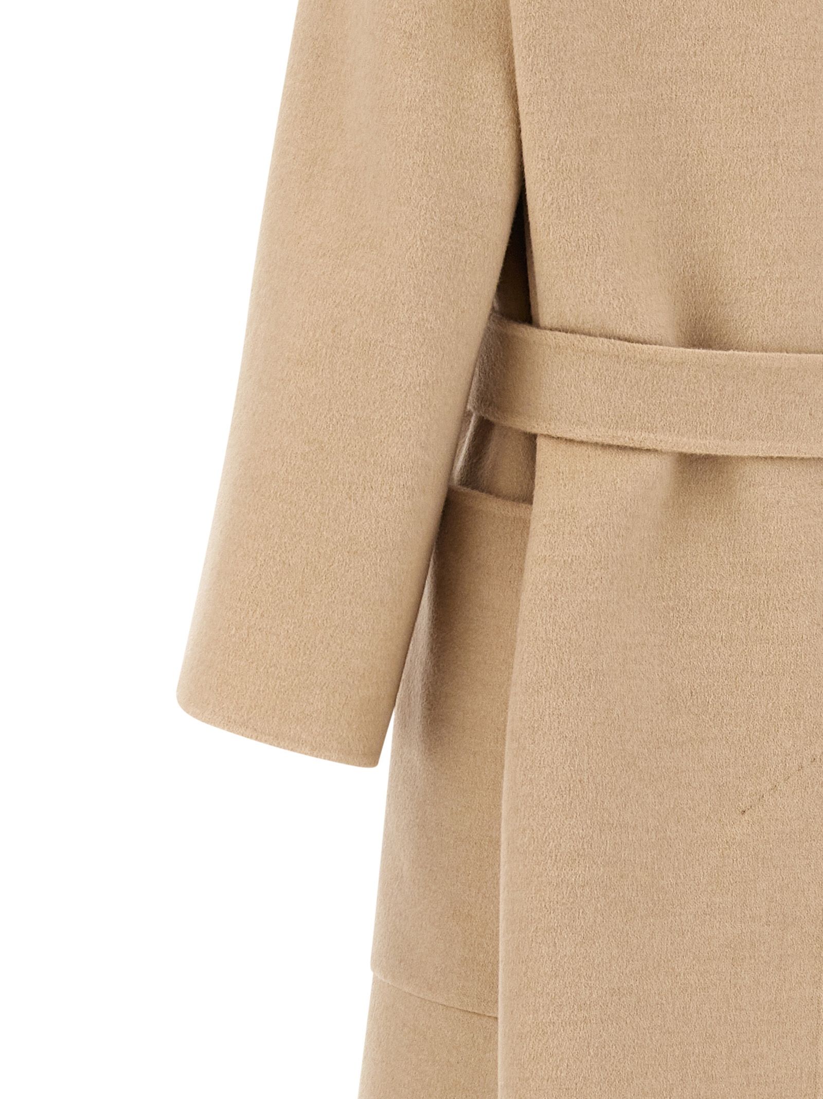 Max Mara Beige Wool Women's Coat - Max Mara - Modalova