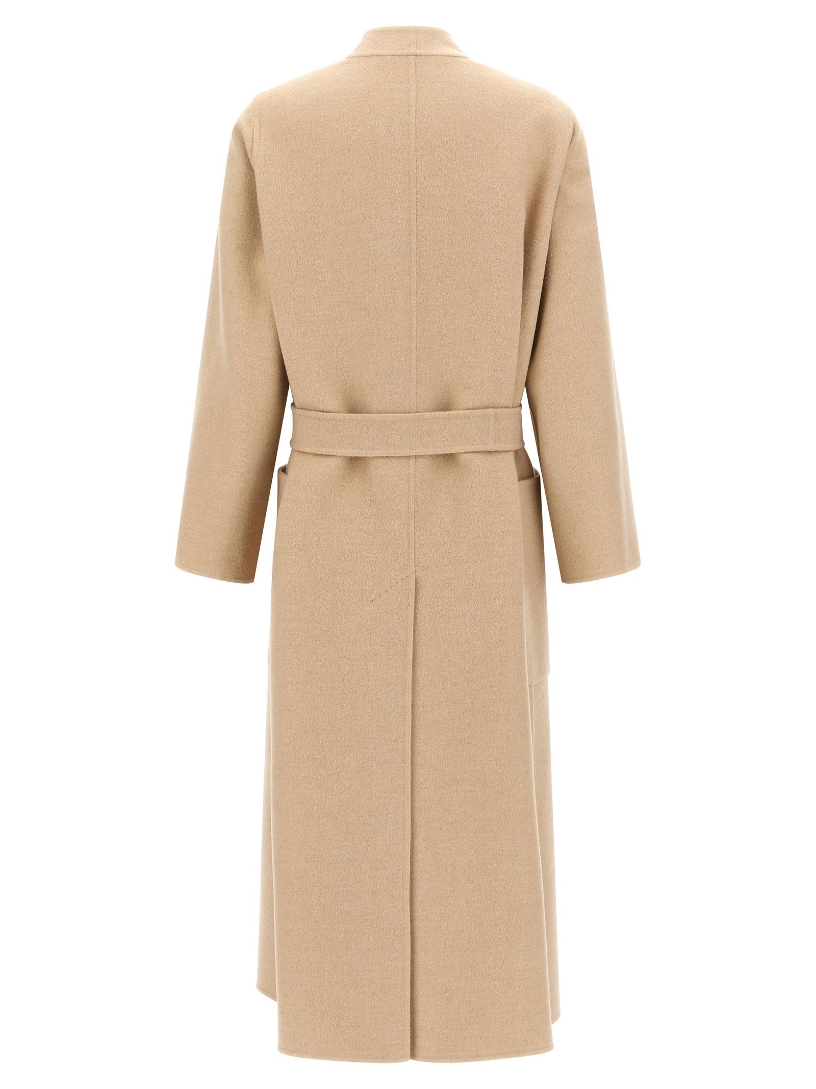 Max Mara Beige Wool Women's Coat - Max Mara - Modalova