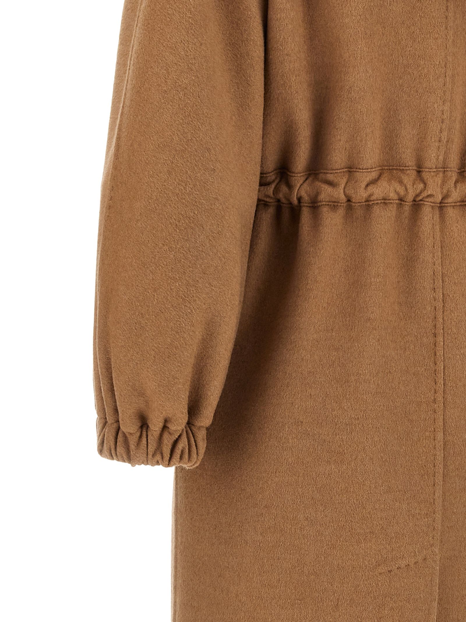 Max Mara Brown Wool Women's Coat - Max Mara - Modalova