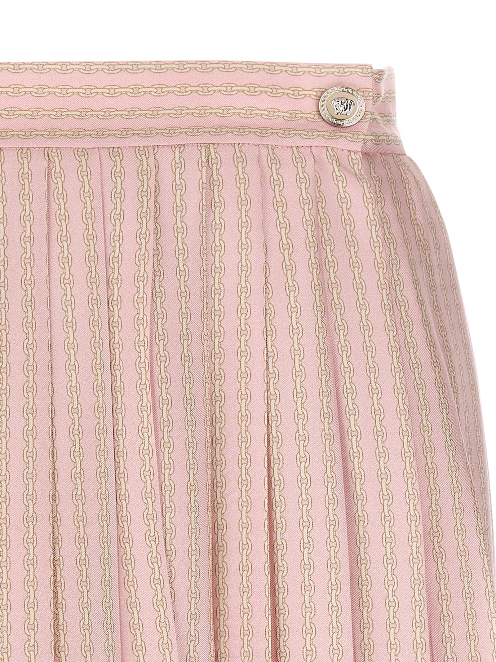 Silk Long Women's Skirt - Versace - Modalova