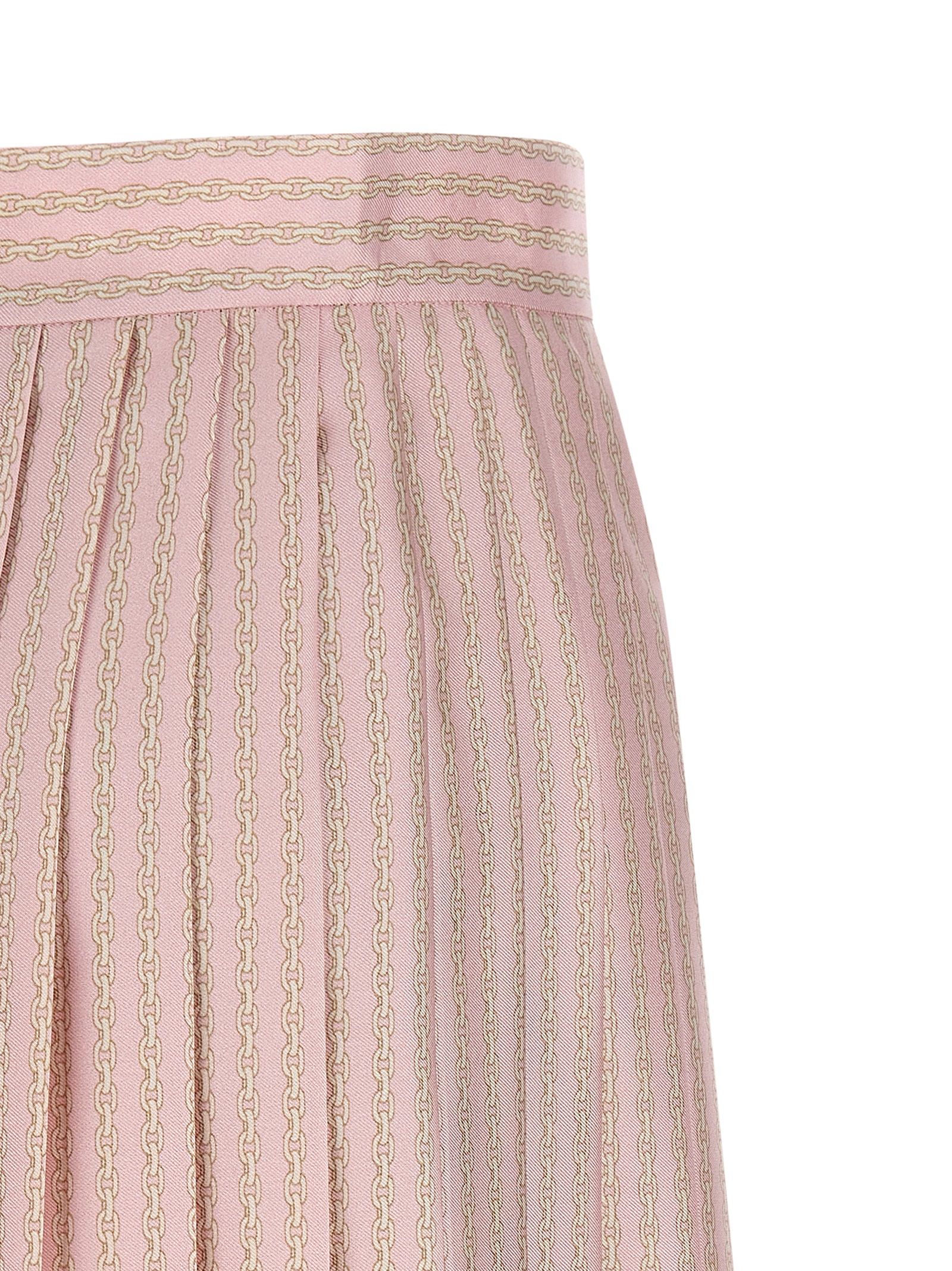 Silk Long Women's Skirt - Versace - Modalova