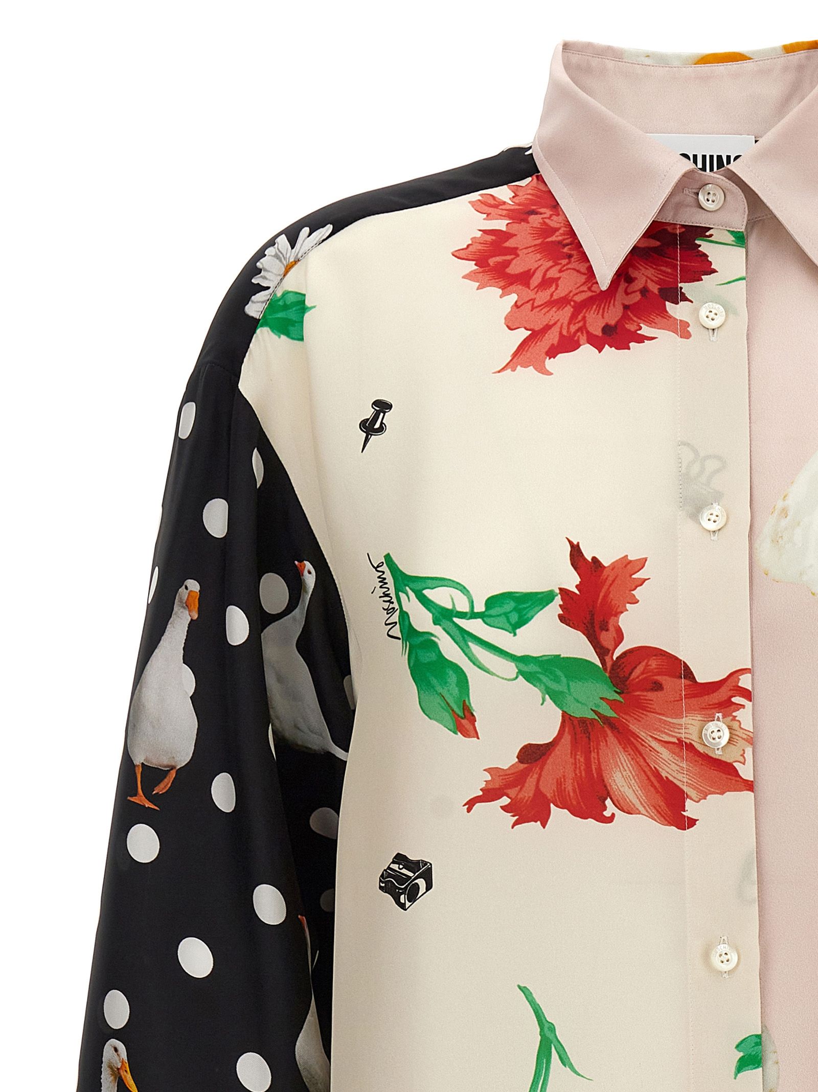 Silk Women's Blouse - Moschino - Modalova