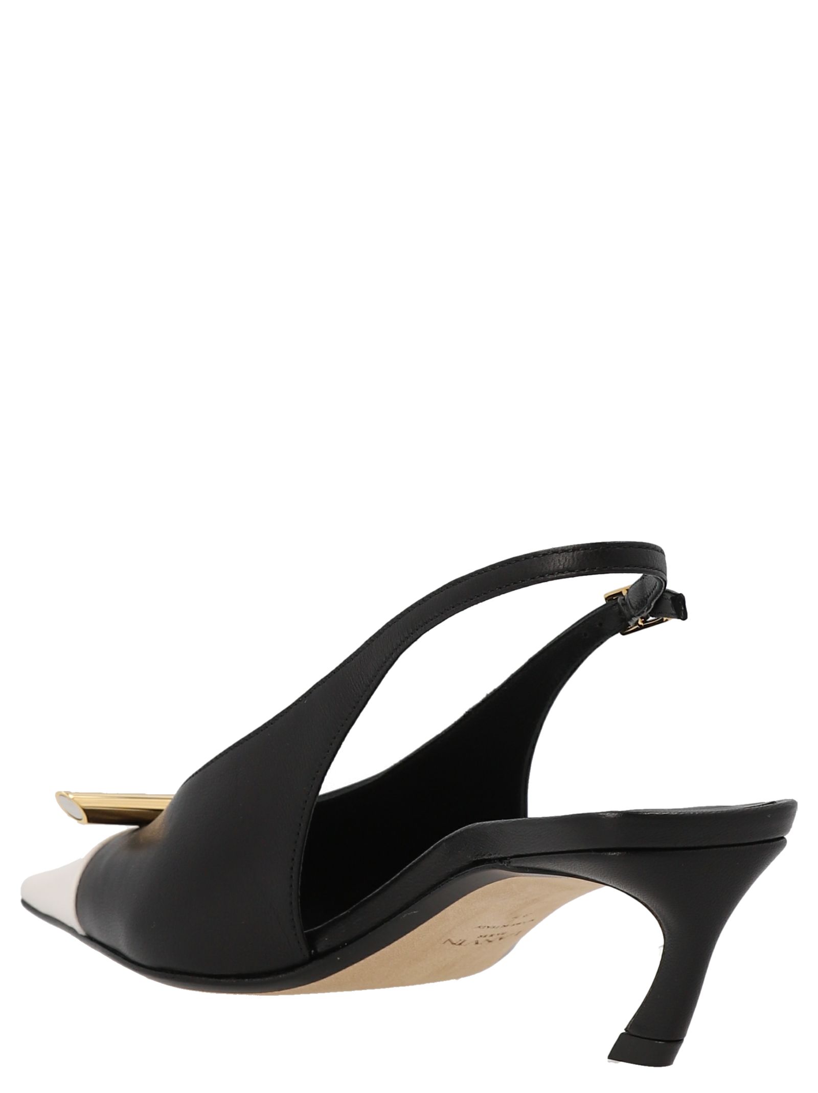 Goatskin Mid Heel Women's Pumps - Lanvin - Modalova