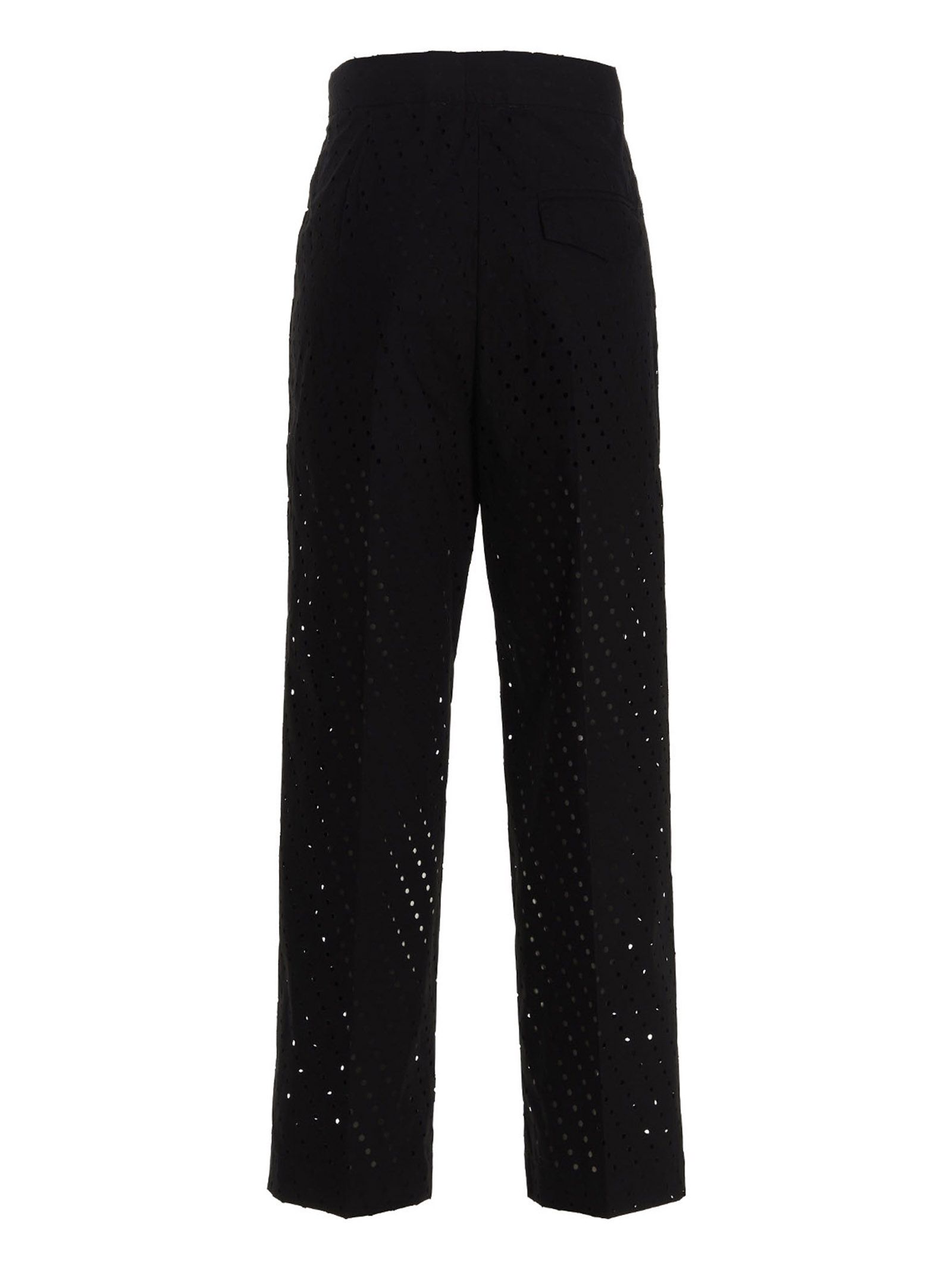 NUDE Black Cotton Women's Pants - NUDE - Modalova
