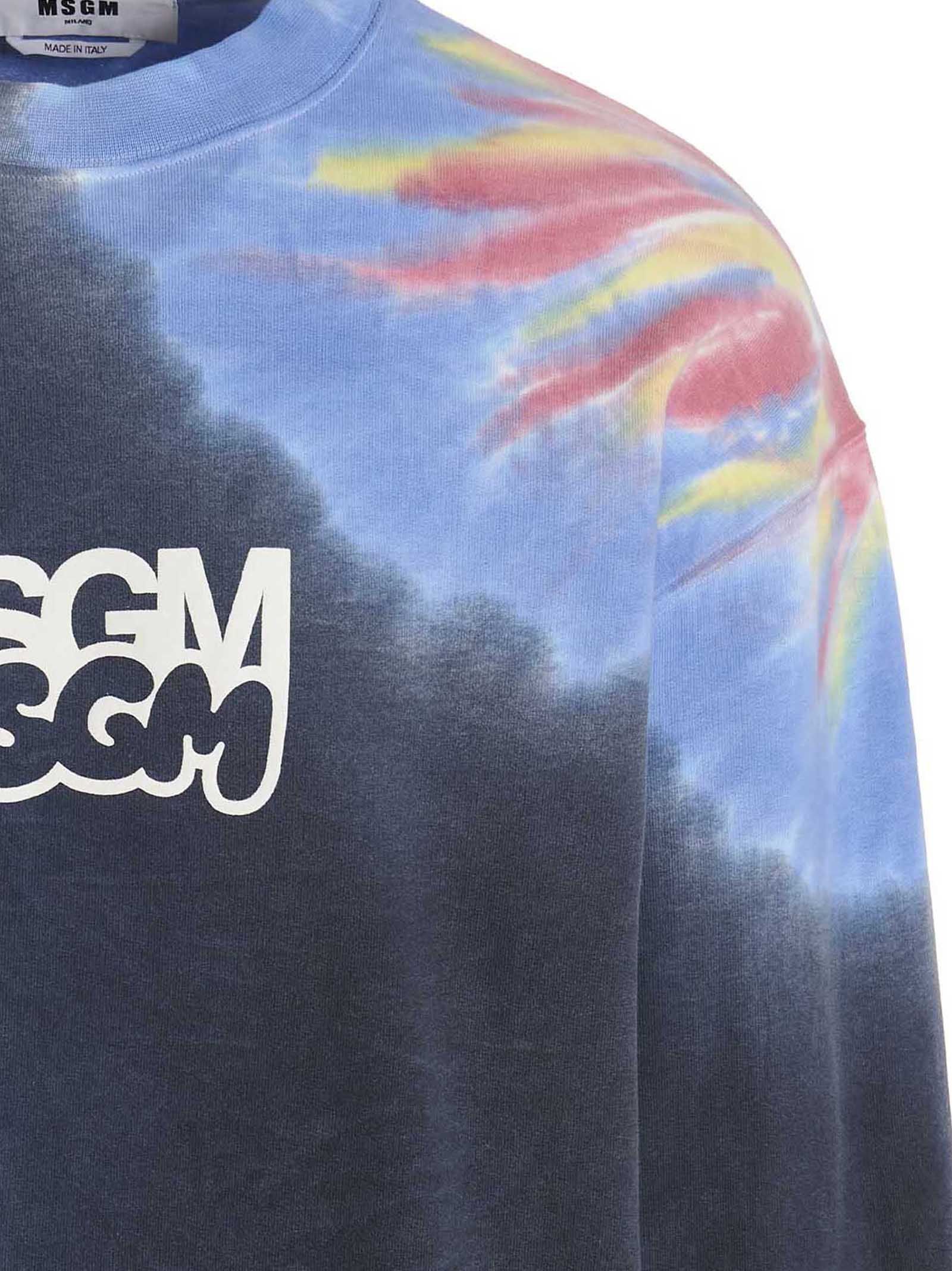 Cotton Men's Sweatshirt - MSGM - Modalova