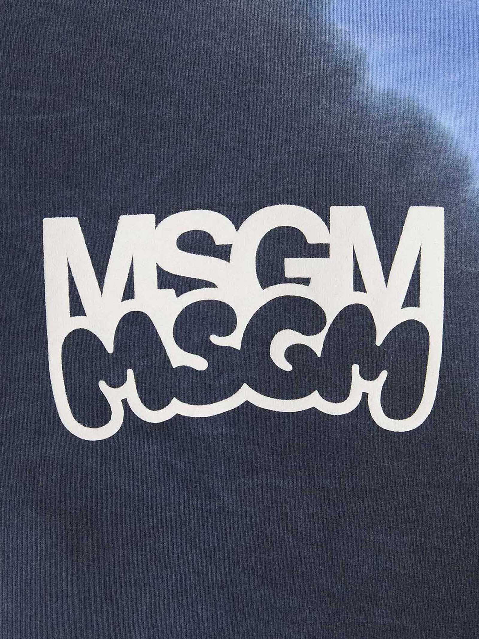 Cotton Men's Sweatshirt - MSGM - Modalova