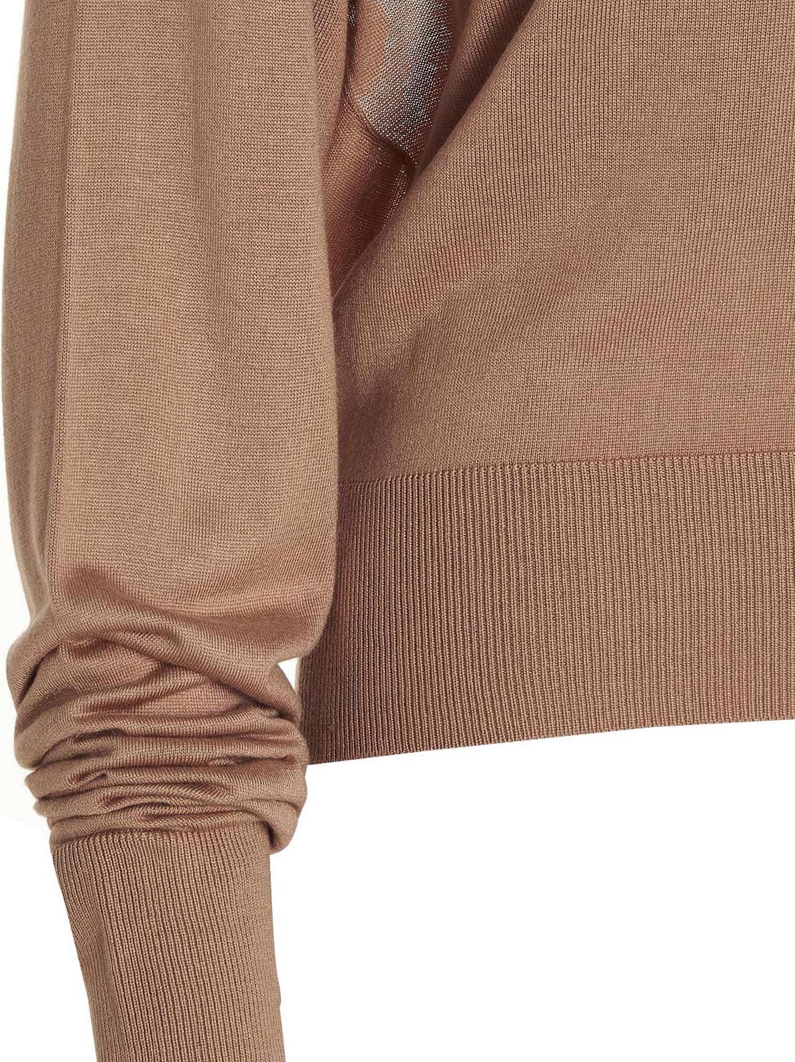 RAMAEL Beige Silk Women's Cardigan - RAMAEL - Modalova