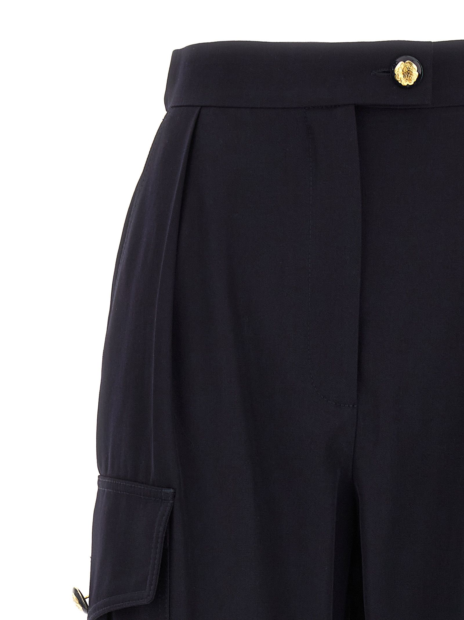 Wool Cargo Women's Pants - Alexander McQueen - Modalova