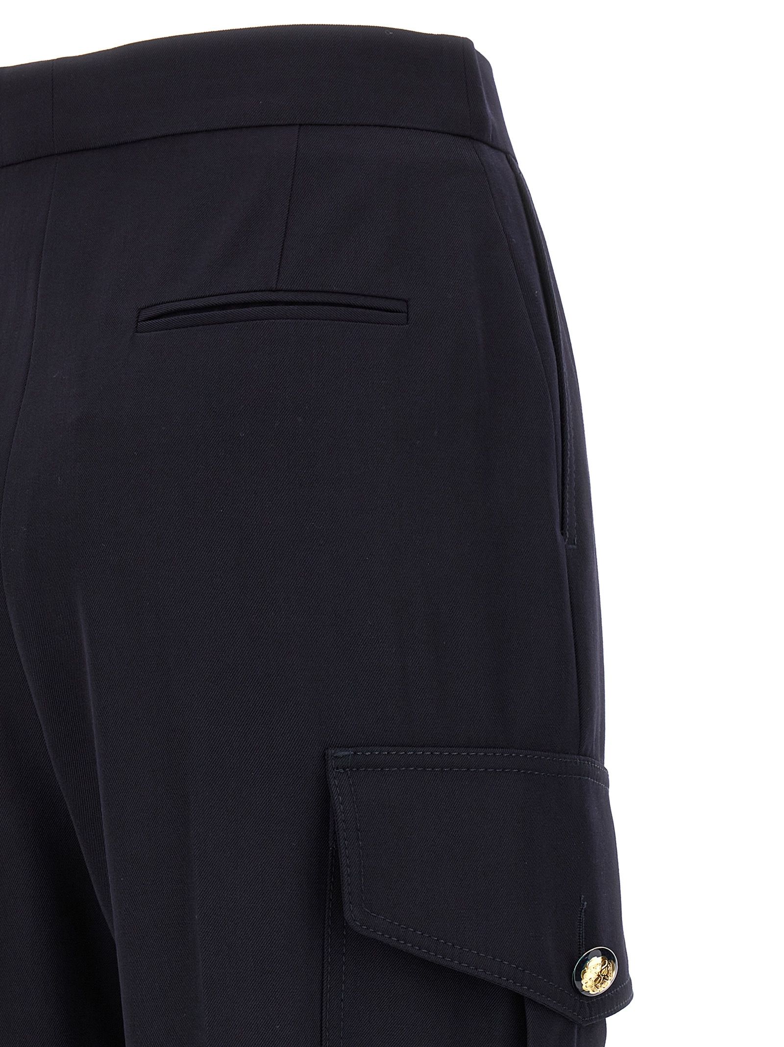 Wool Cargo Women's Pants - Alexander McQueen - Modalova