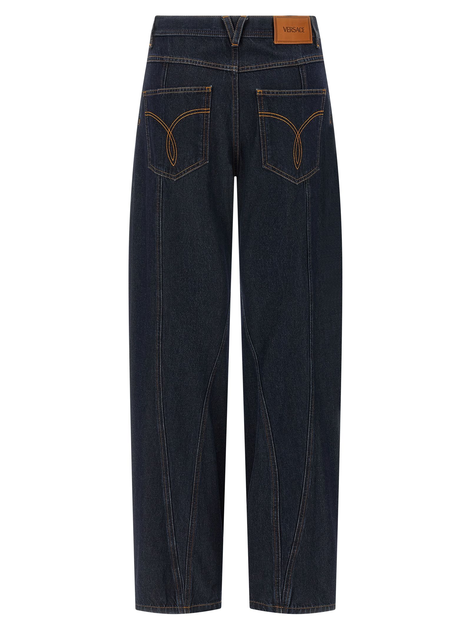 Cotton High-Waisted Women's Jean - Versace - Modalova
