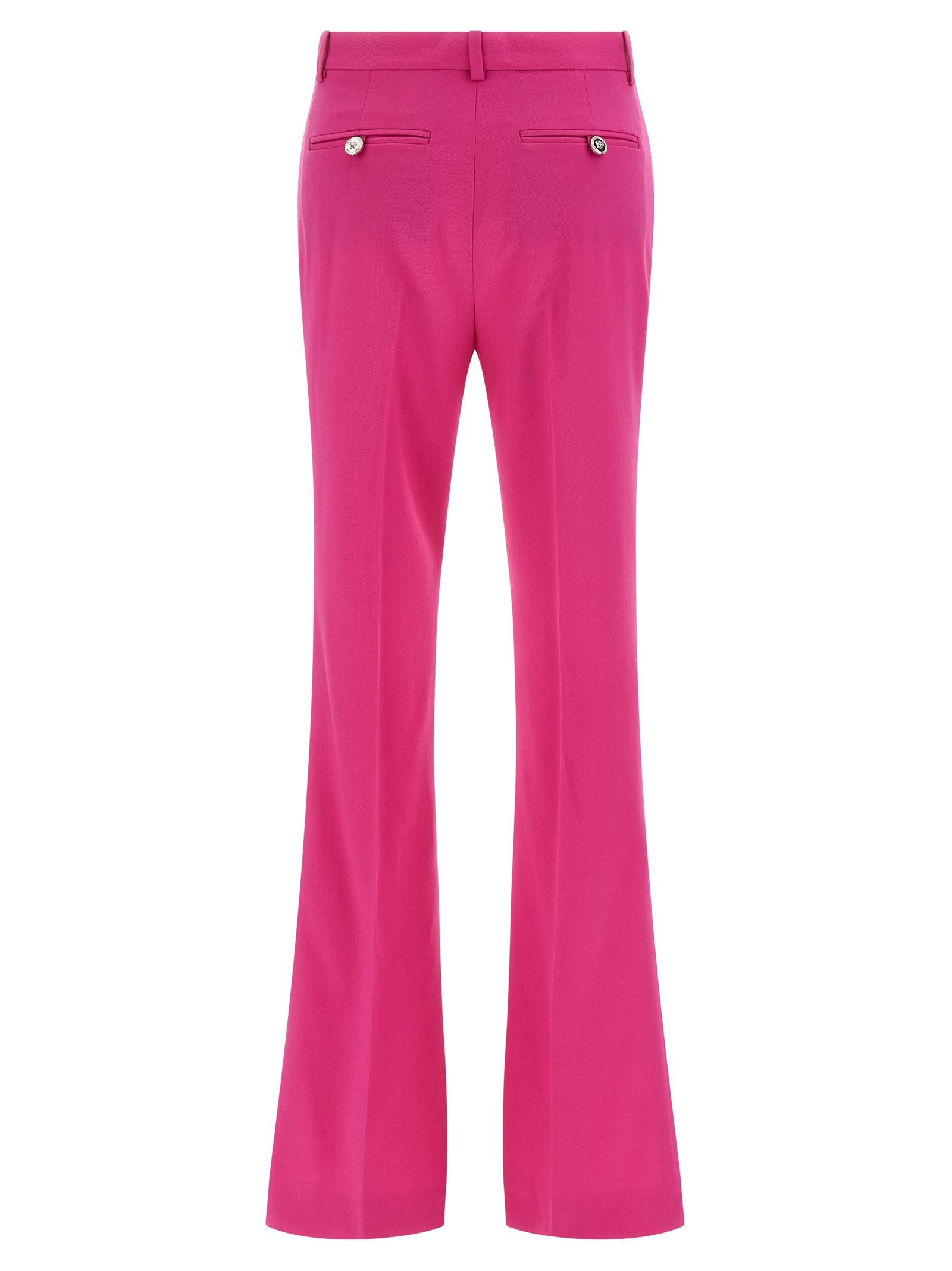 Virgin Wool Flared Women's Pants - Versace - Modalova