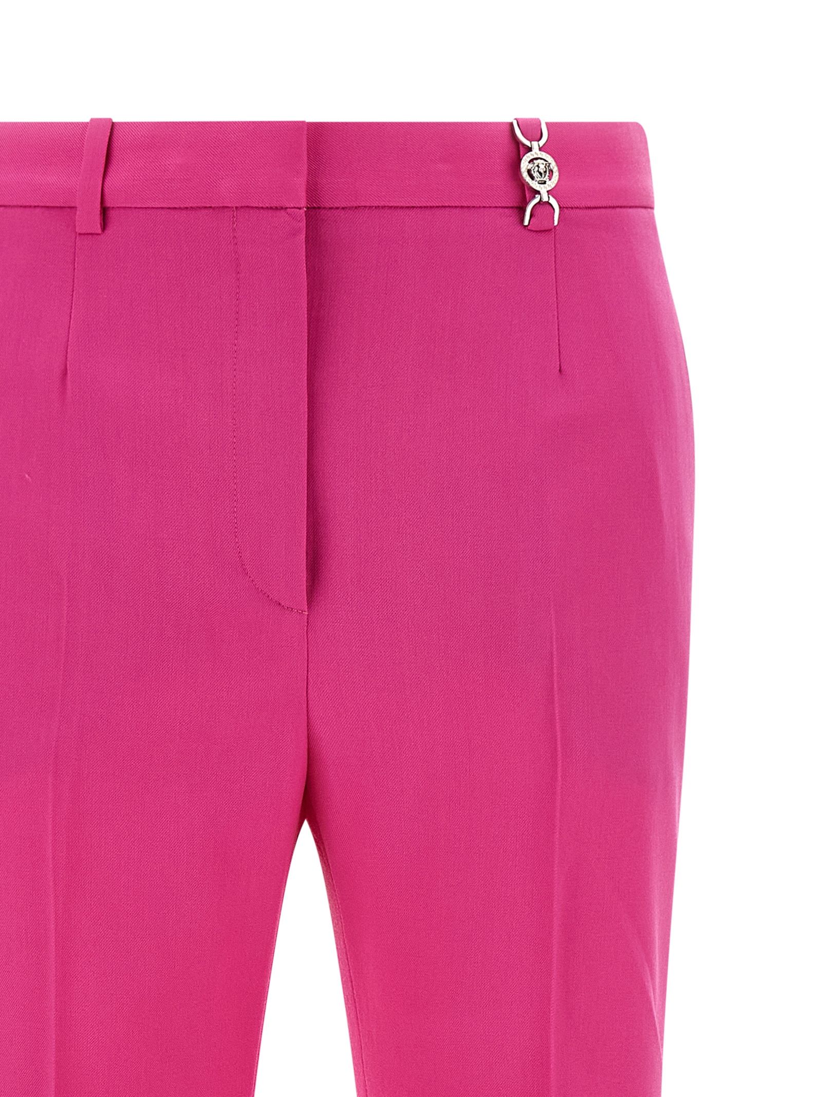 Virgin Wool Flared Women's Pants - Versace - Modalova
