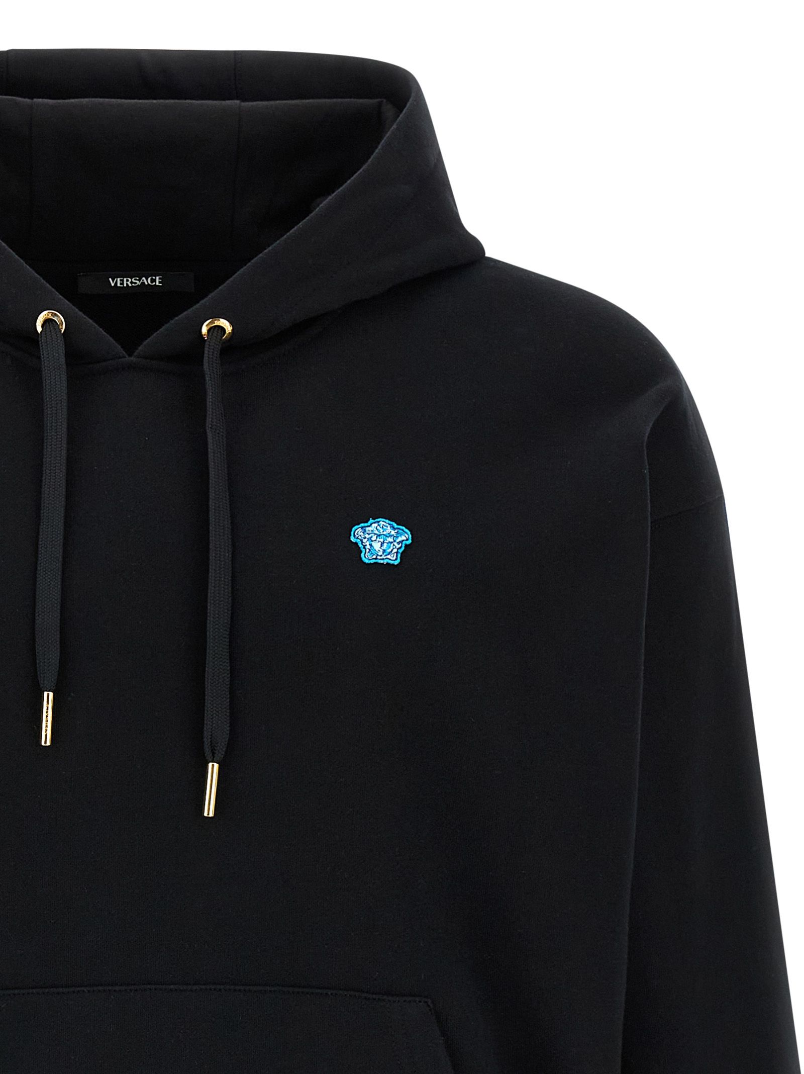 Cotton Men's Sweatshirt - Versace - Modalova