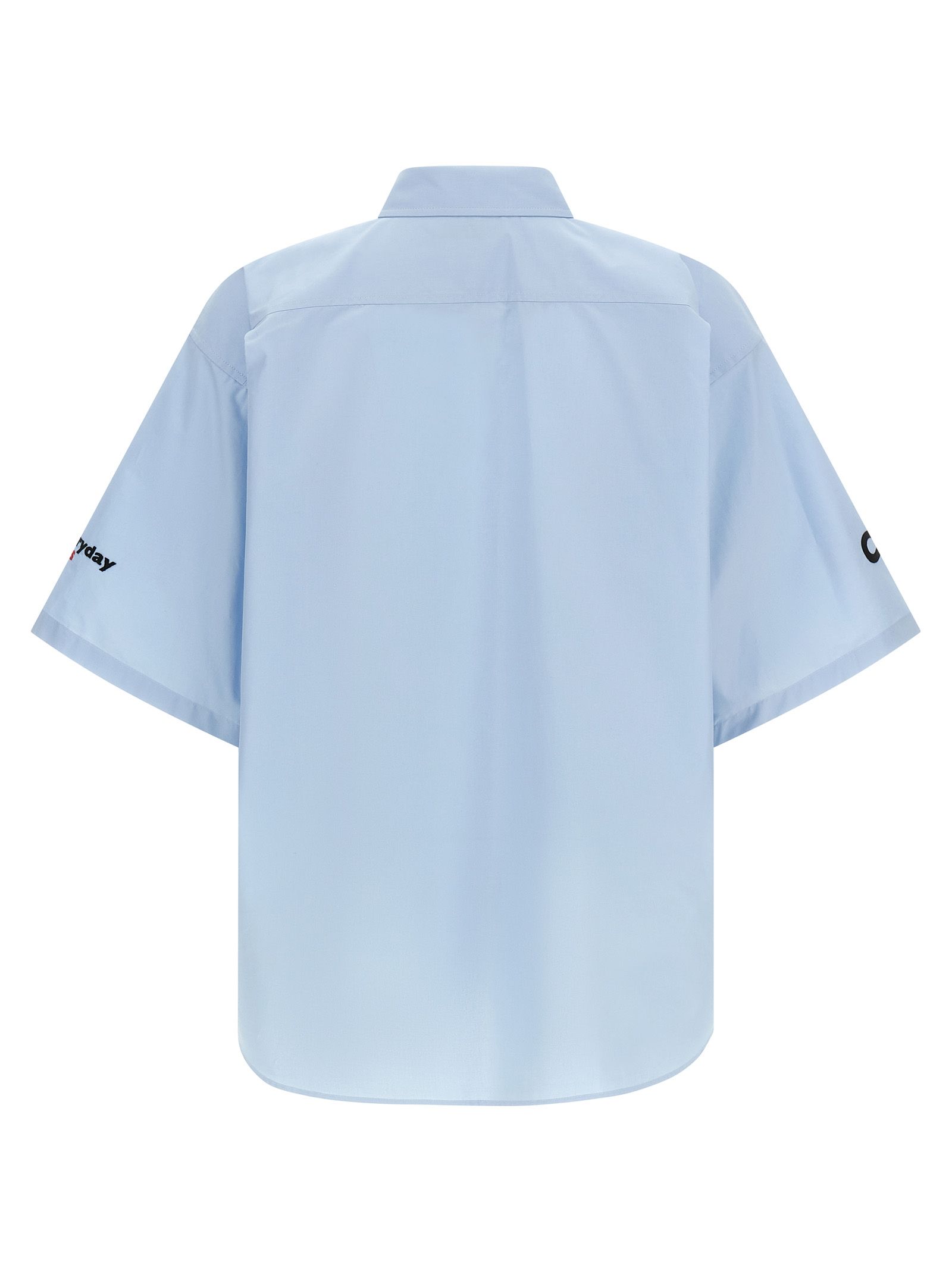 Balenciaga Blue Cotton Men's Blouse - Balenciaga - Modalova