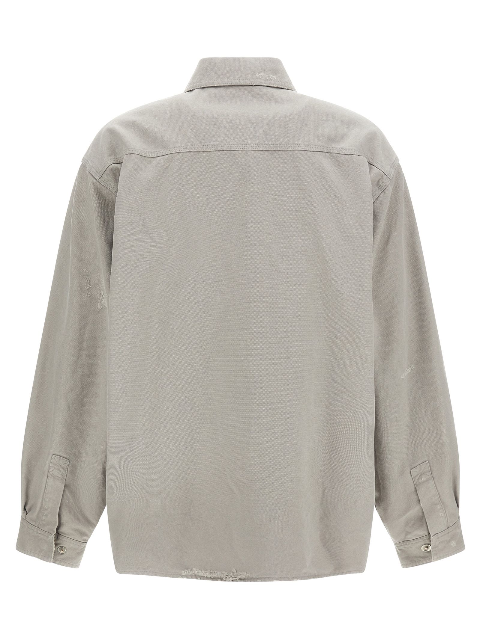 Balenciaga Gray Cotton Men's Blouse - Balenciaga - Modalova