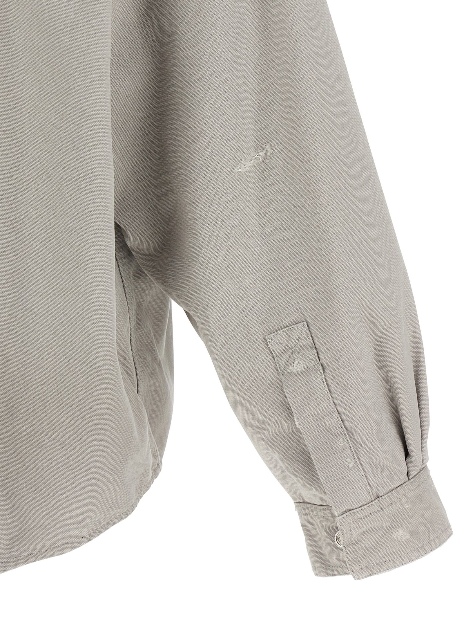 Balenciaga Gray Cotton Men's Blouse - Balenciaga - Modalova