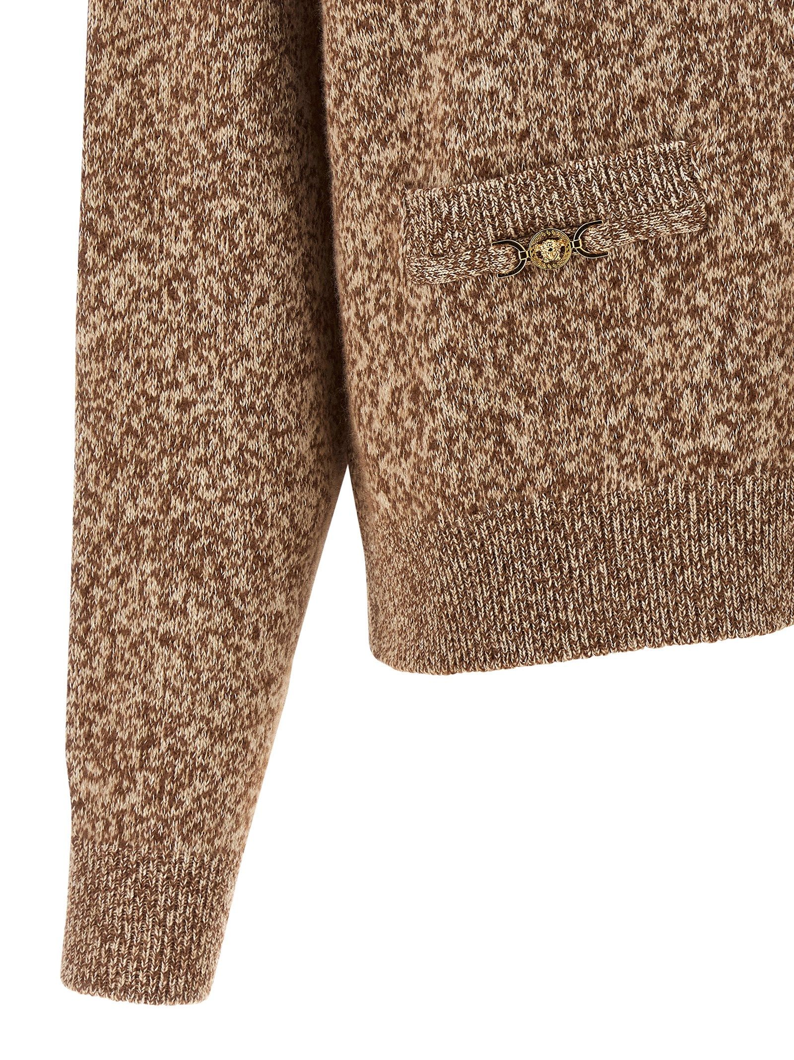 Virgin Wool Women's Cardigan - Versace - Modalova