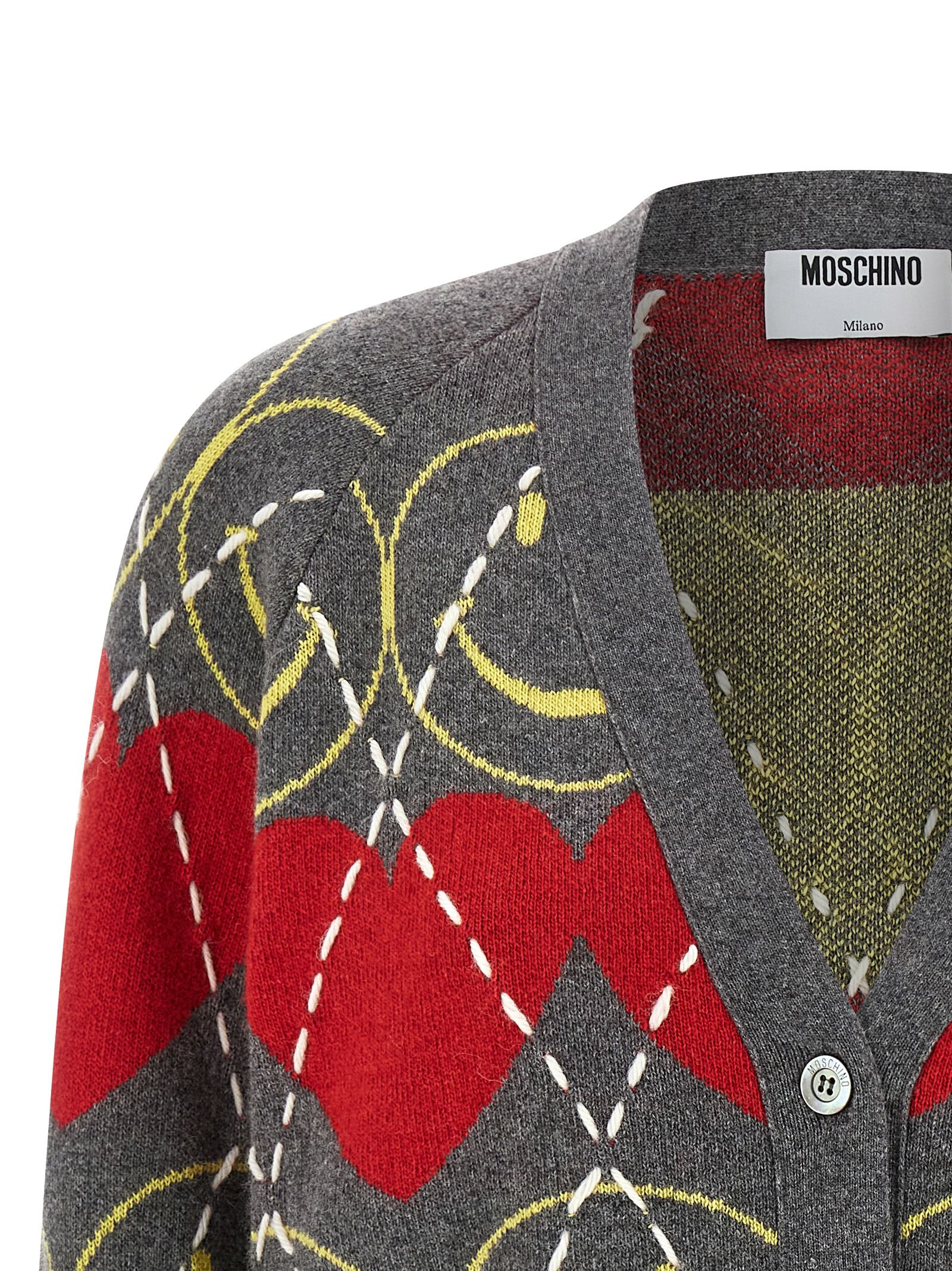Wool Women's Cardigan - Moschino - Modalova