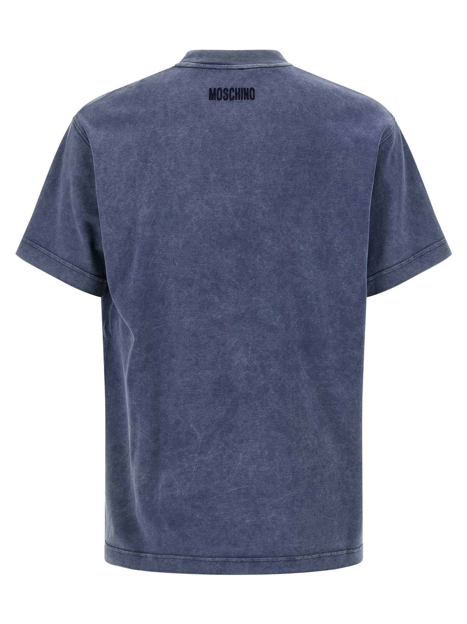 Moschino Blue Cotton Men's T-Shirt - Moschino - Modalova