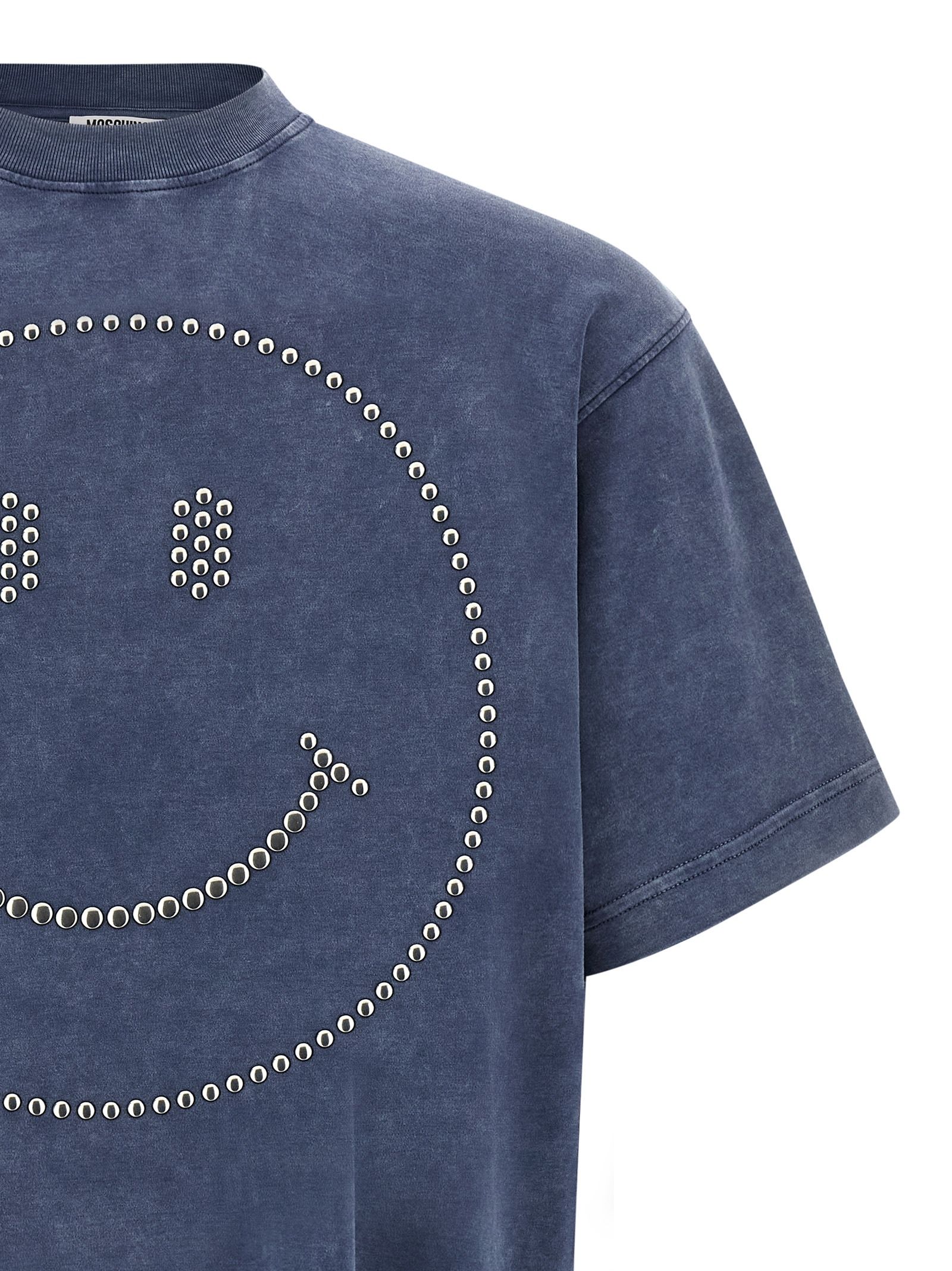 Moschino Blue Cotton Men's T-Shirt - Moschino - Modalova