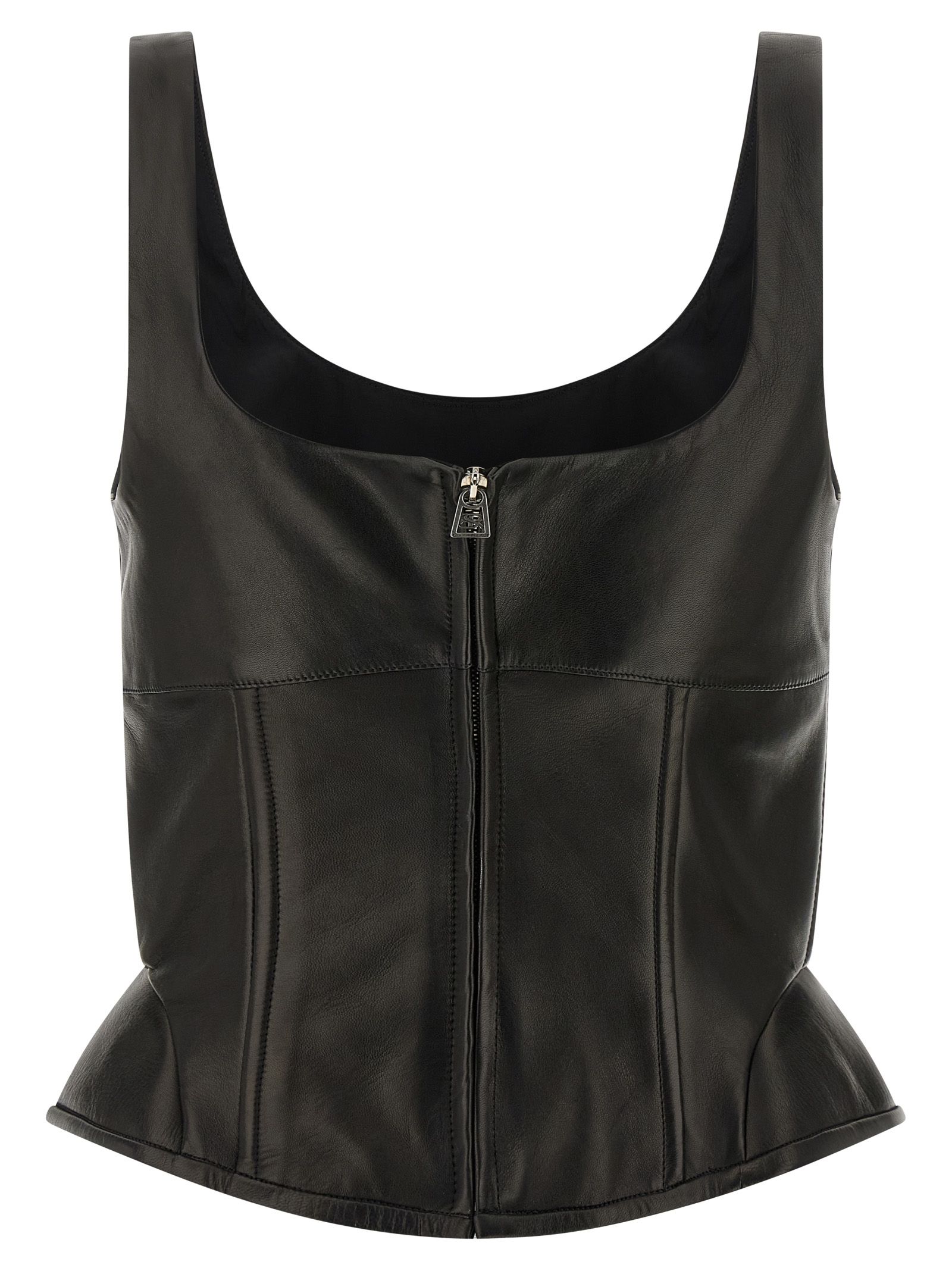 Lamb Leather Tank Women's Tops - Ermanno Scervino - Modalova