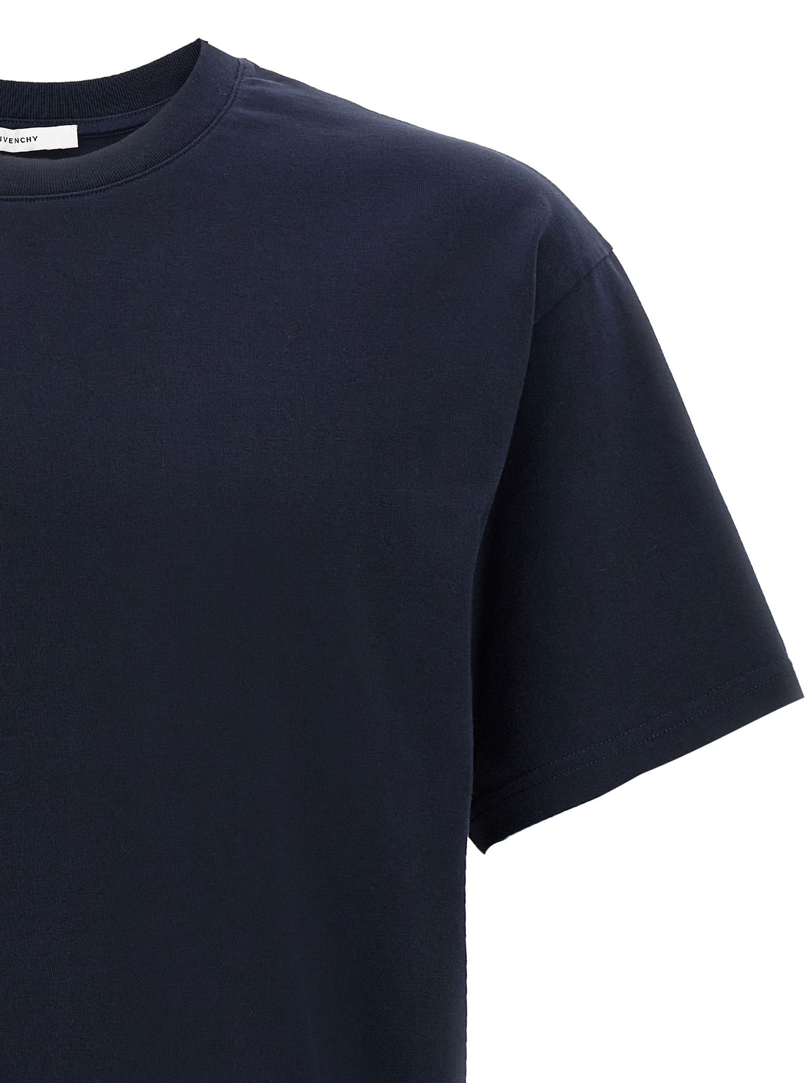 Givenchy Blue Cotton Men's T-Shirt - Givenchy - Modalova