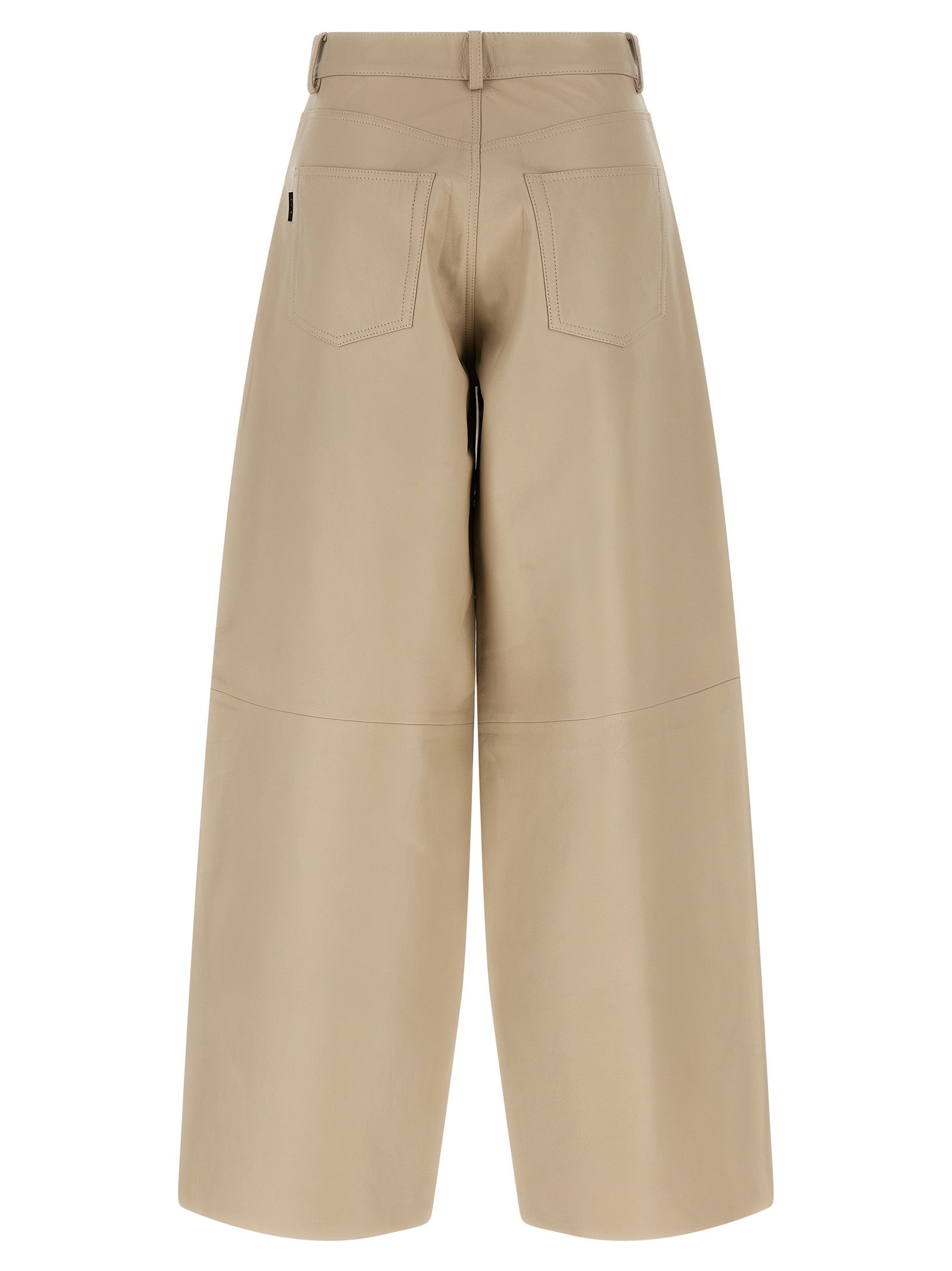 Haikure Beige Leather Women's Pants - Haikure - Modalova