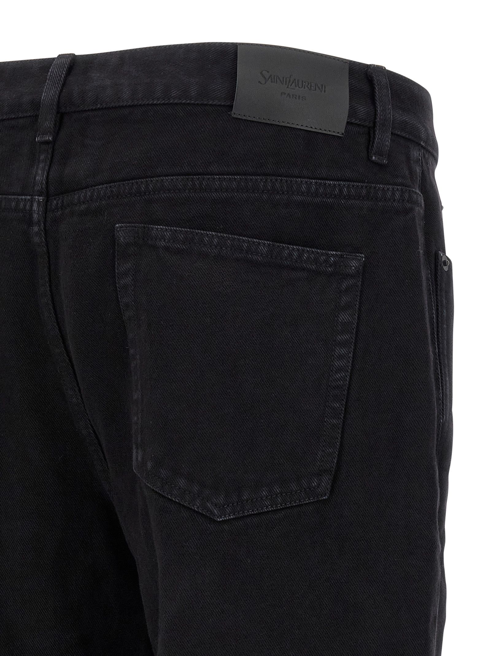 Cotton Straight-Leg Men's Jeans - Saint Laurent - Modalova