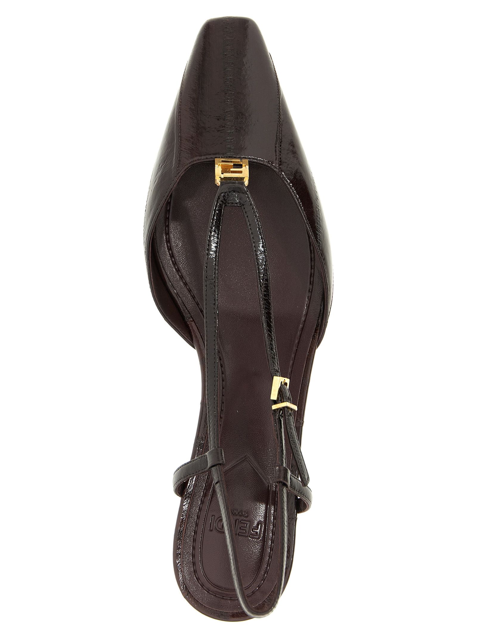 Lamb Leather Mid Heel Women's Pumps - Fendi - Modalova