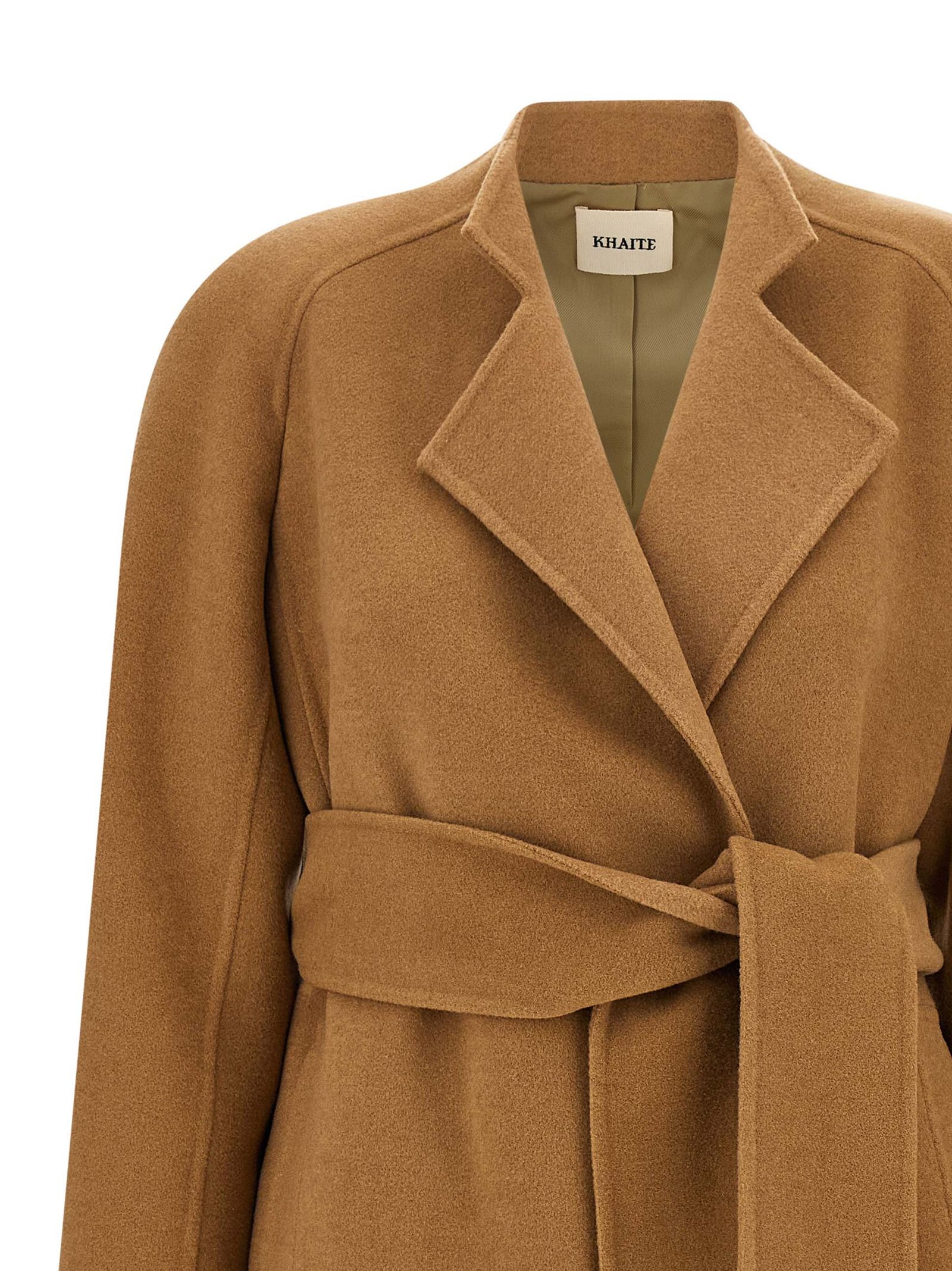 Khaite Brown Wool Women's Coat - Khaite - Modalova