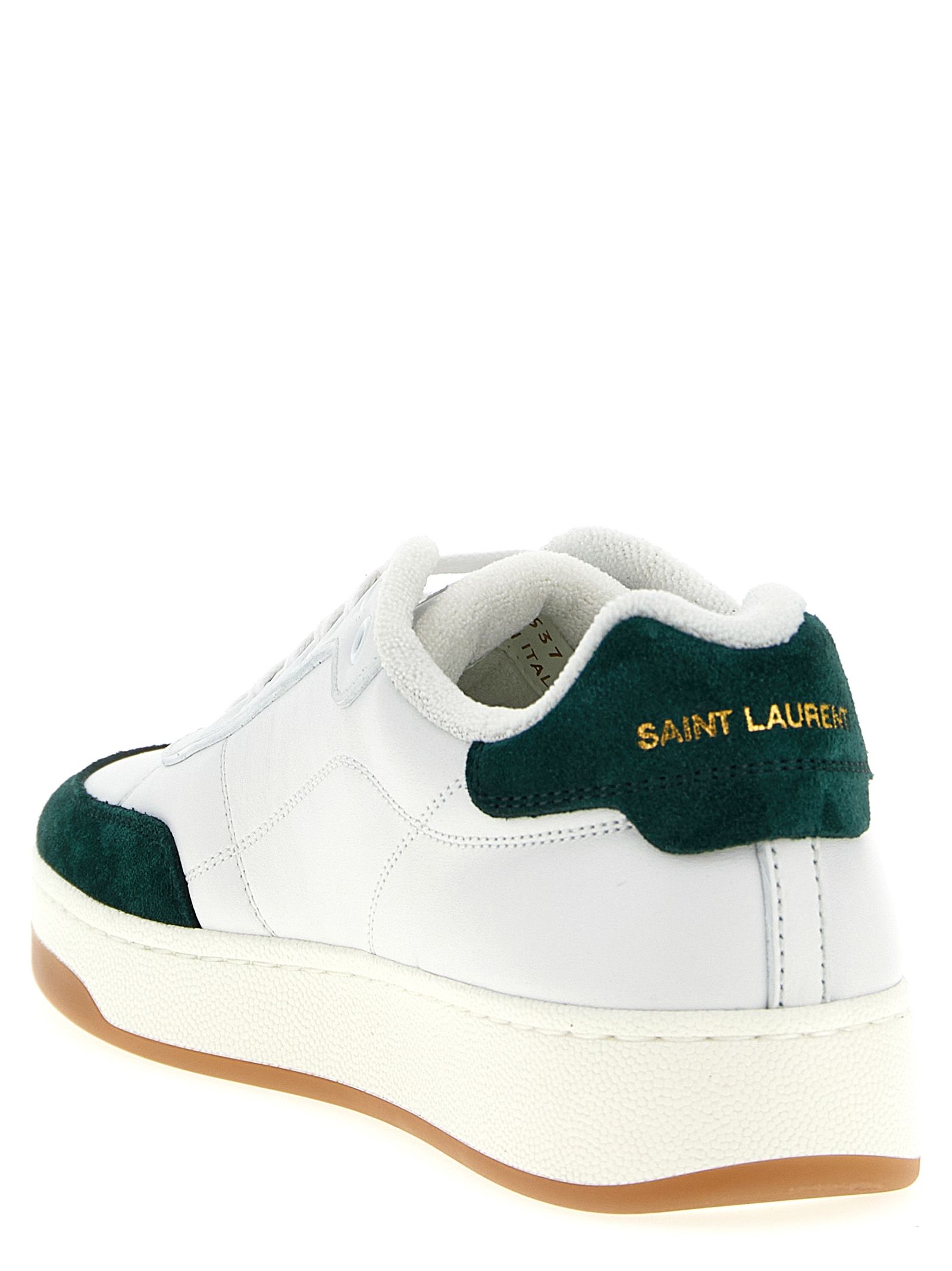 Calfskin Low Top Men's Sneakers - Saint Laurent - Modalova