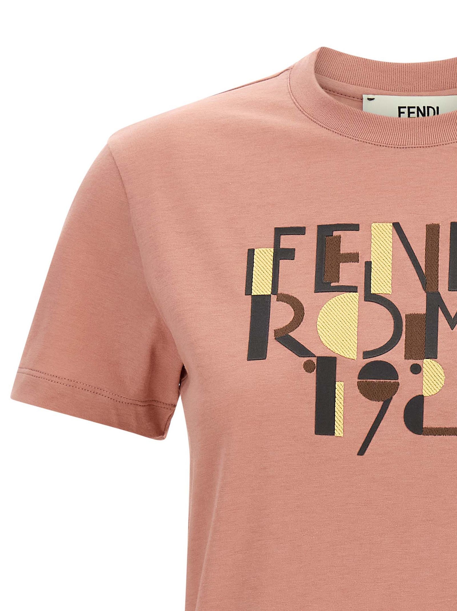 Cotton Women's T-Shirt - Fendi - Modalova