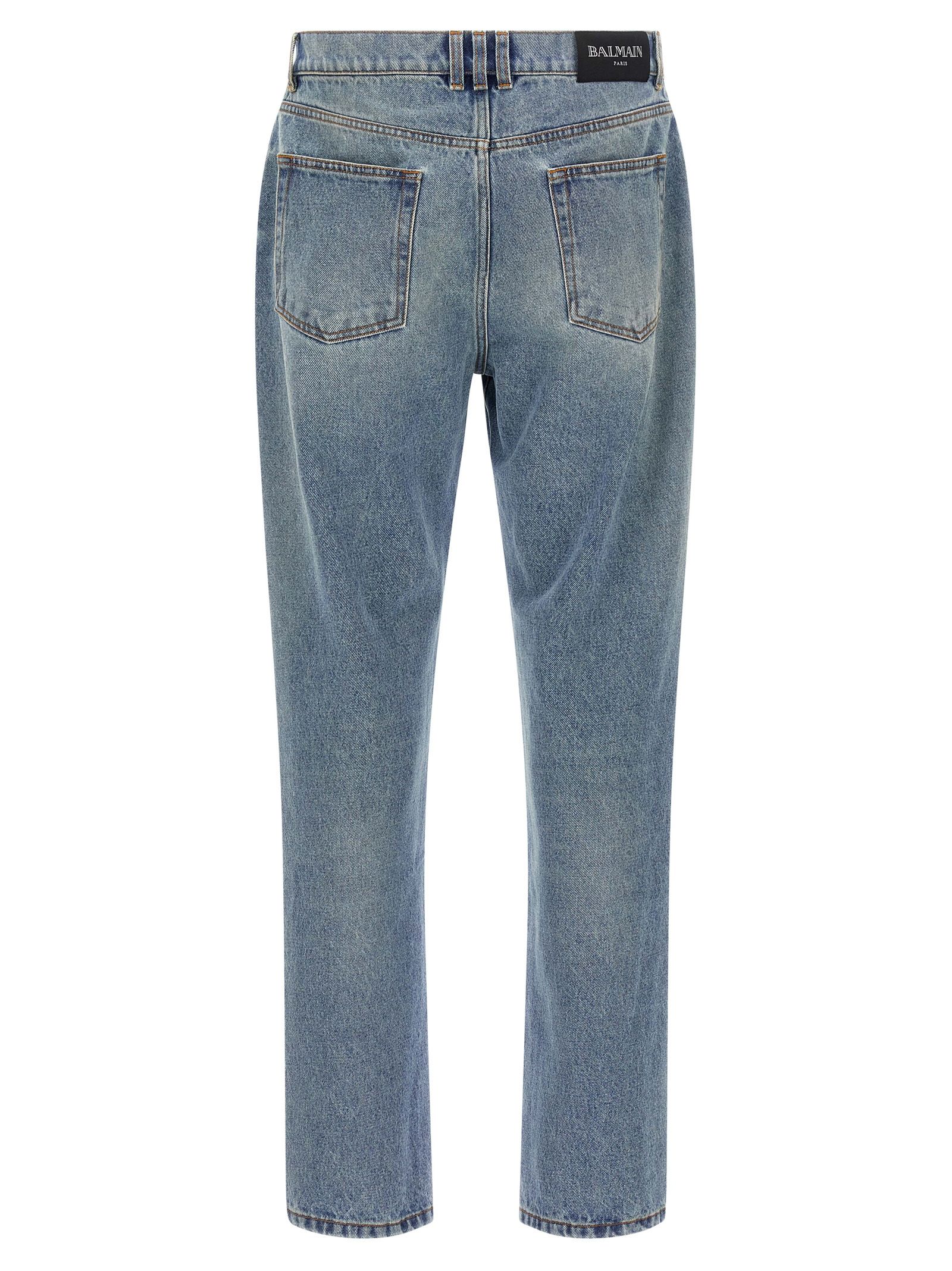 Cotton Jeans Men's Denim - Balmain - Modalova