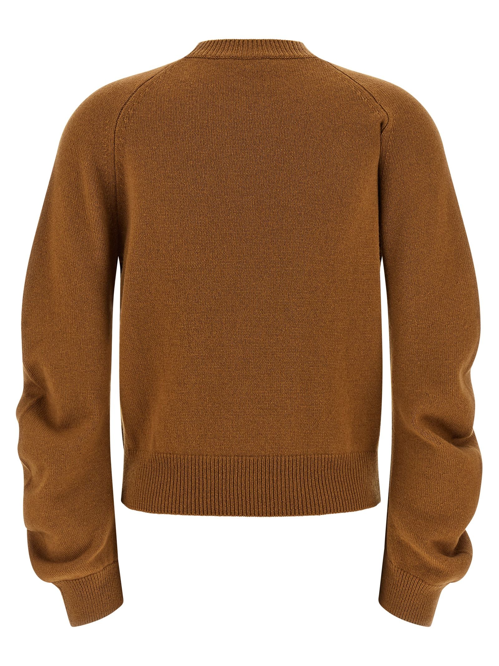Virgin Wool Women's Cardigan - NUDE - Modalova