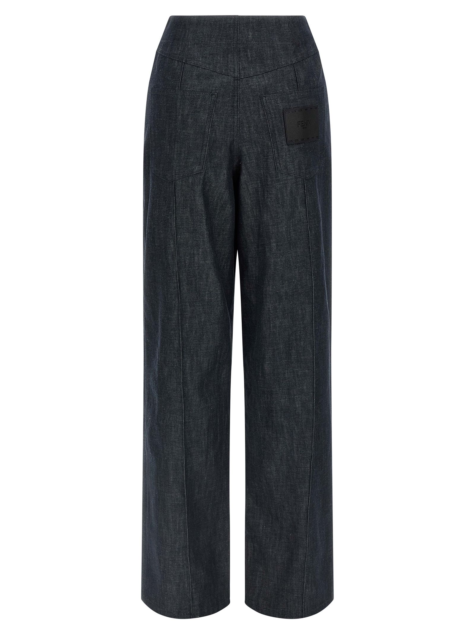 Cotton High-Waisted Women's Jean - Fendi - Modalova