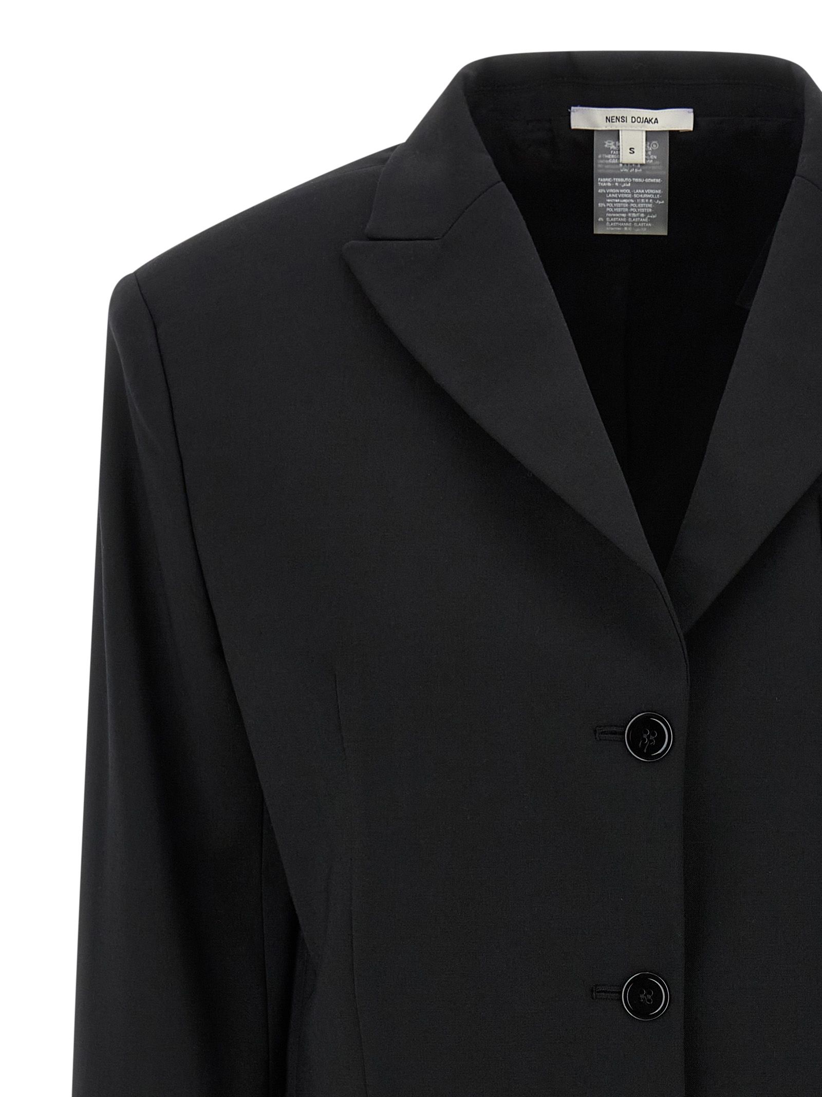 Virgin Wool Women's Blazer - Nensi Dojaka - Modalova