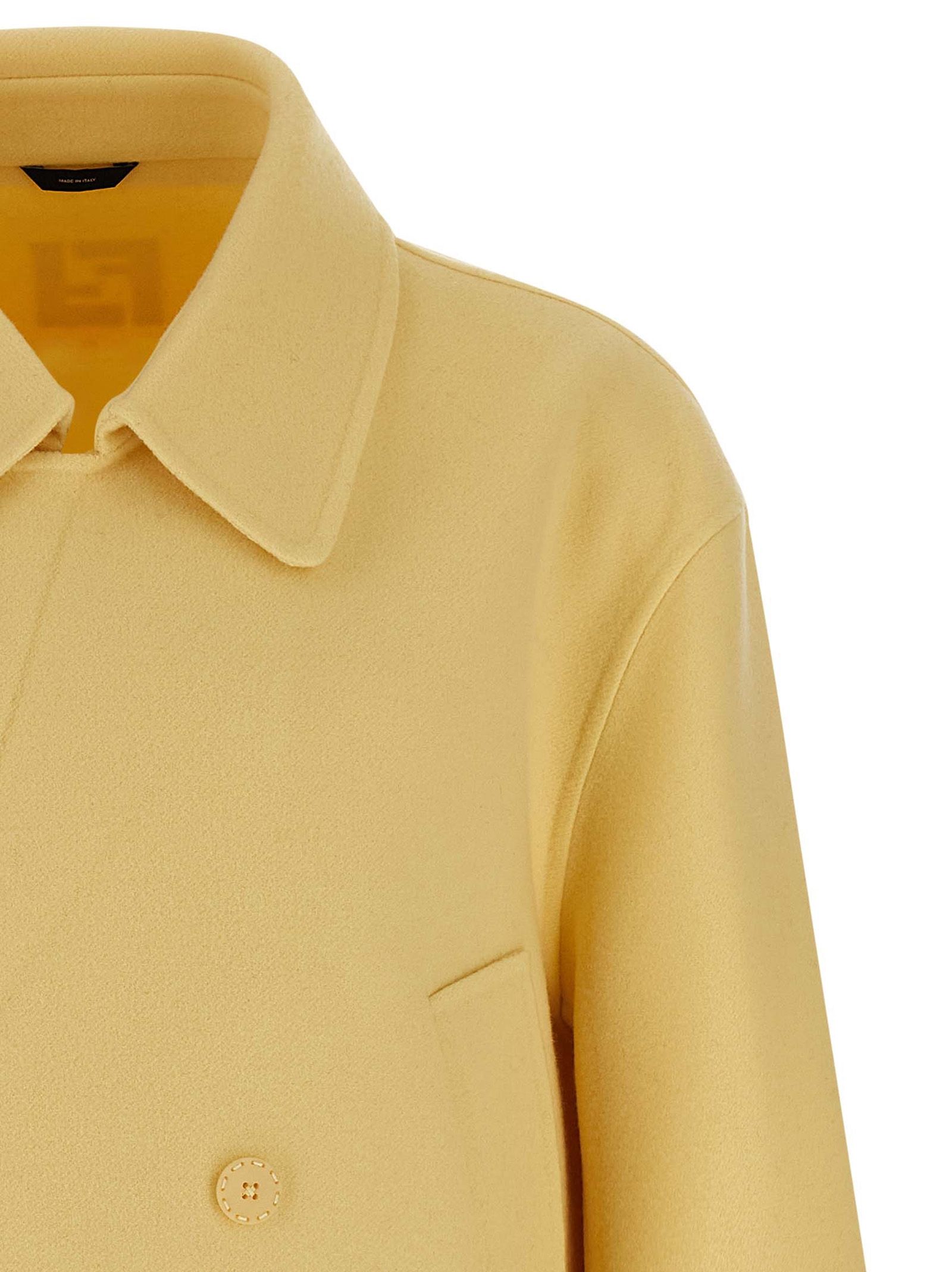 Virgin Wool Men's Coat - Fendi - Modalova