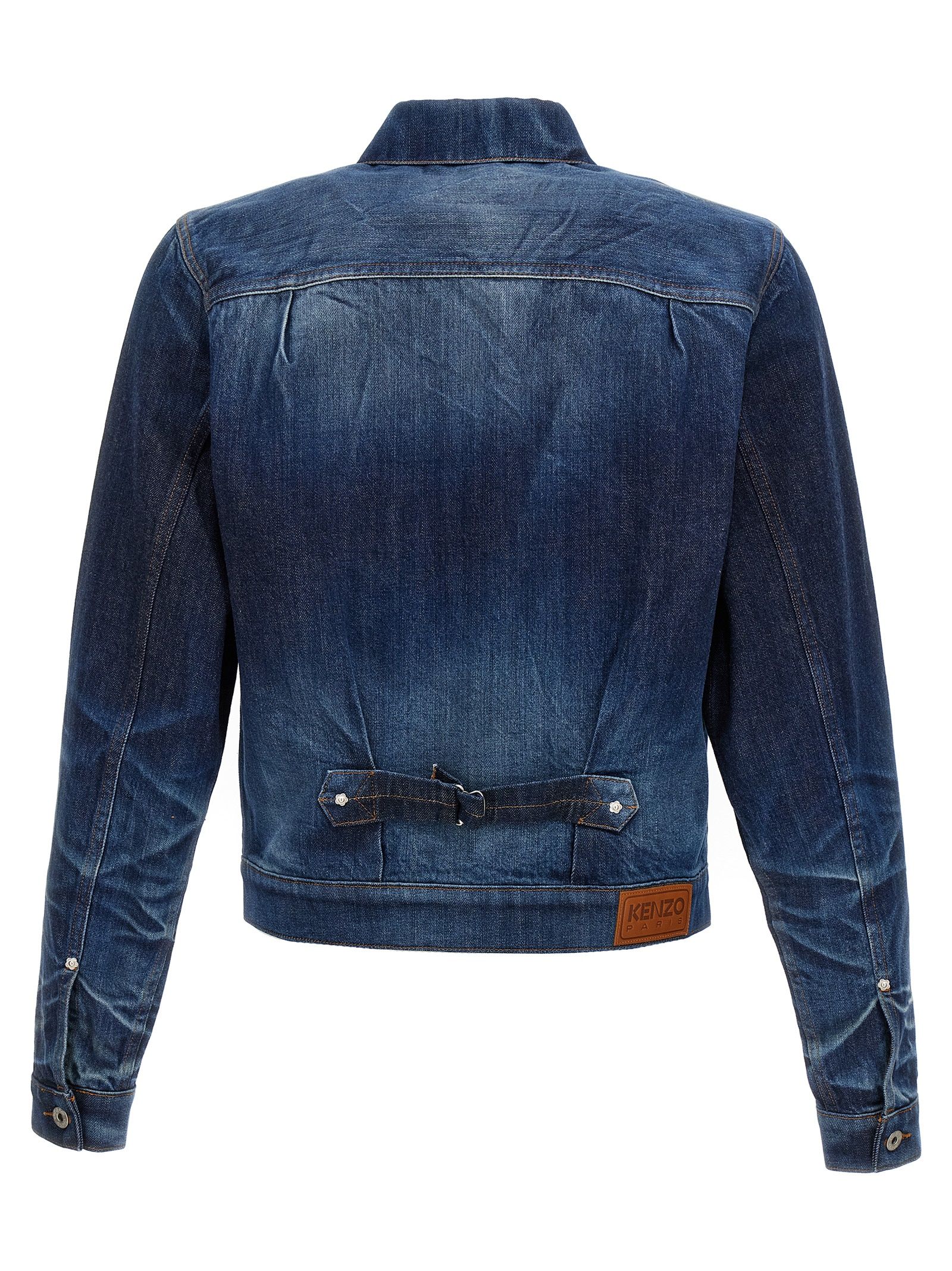 Cotton Denim Men's Jacket - Kenzo - Modalova