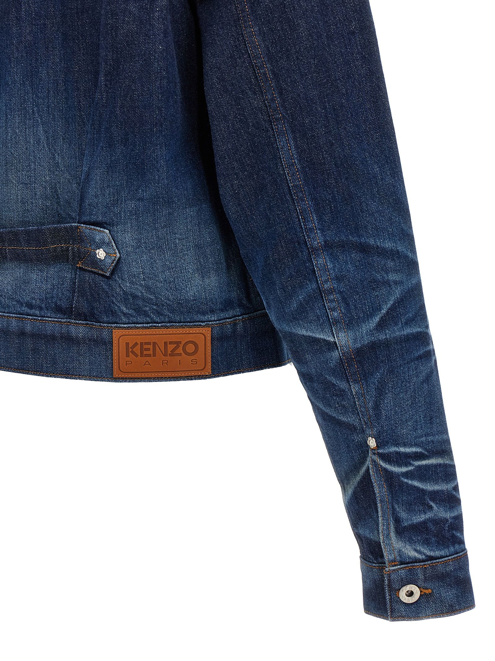 Cotton Denim Men's Jacket - Kenzo - Modalova