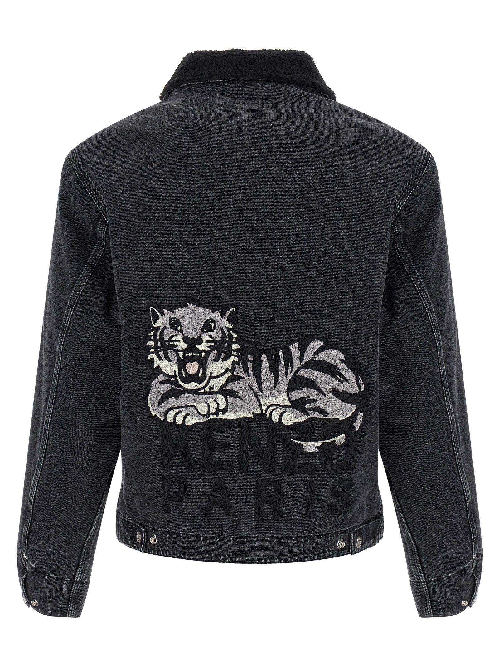 Cotton Denim Men's Jacket - Kenzo - Modalova