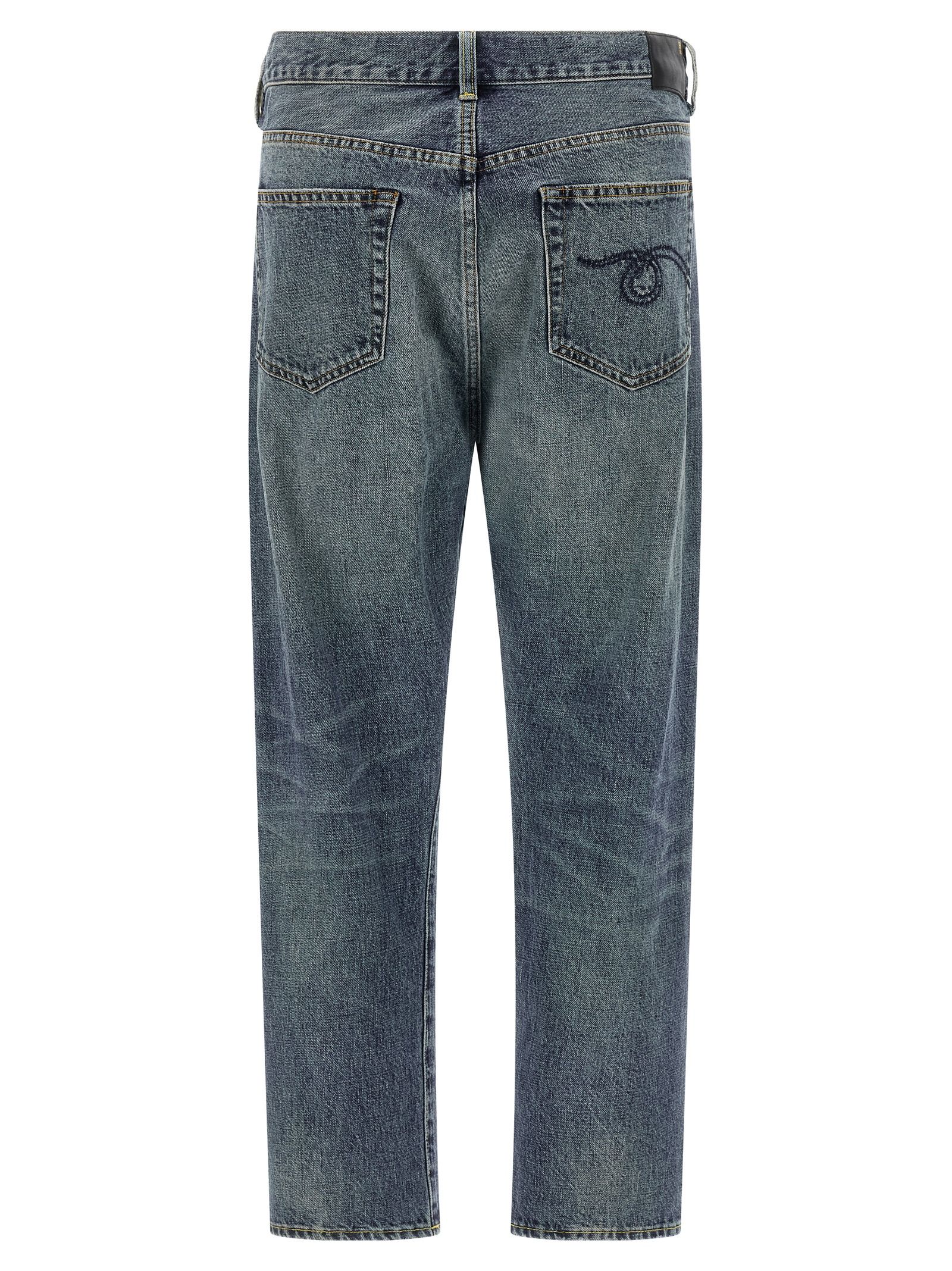 Cotton Straight-Leg Women's Jeans - R13 - Modalova