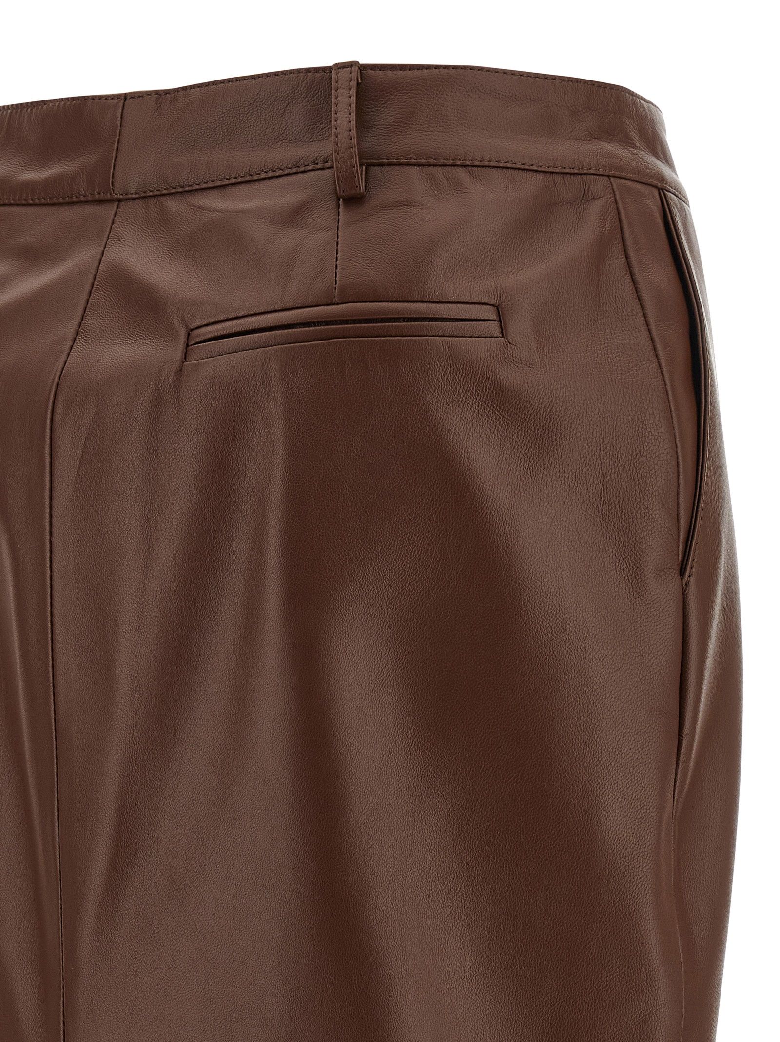 Leather Midi Women's Skirt - Giuseppe Di Morabito - Modalova