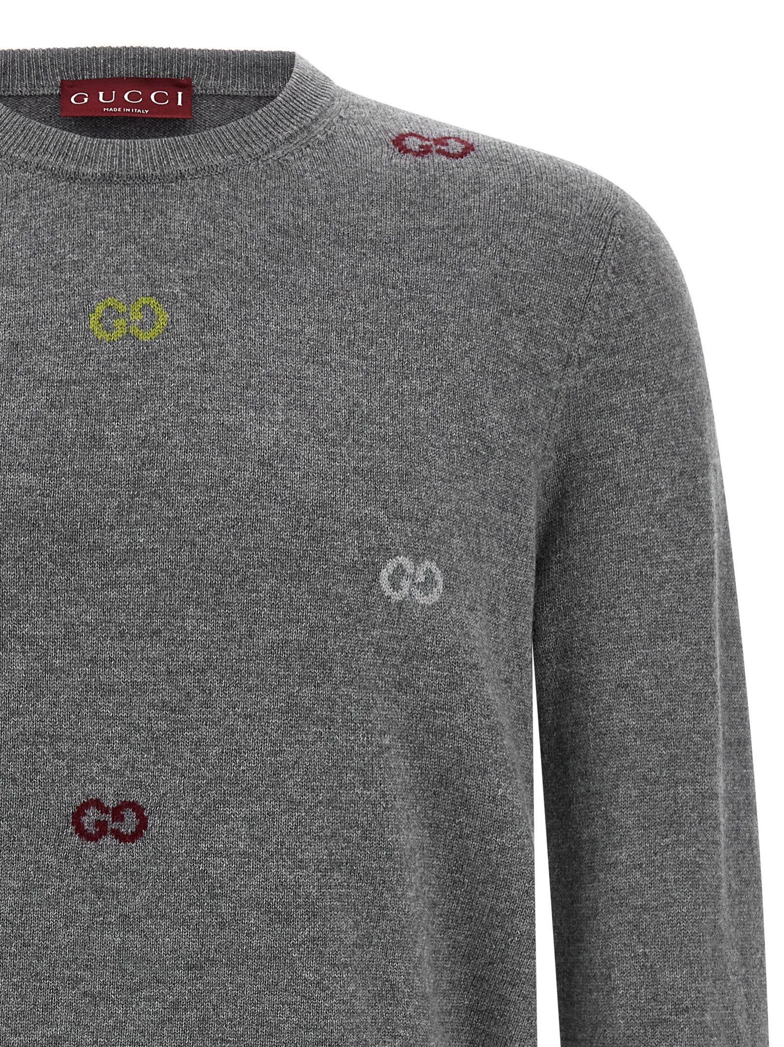 Gucci Gray Cashmere Men's Cardigan - Gucci - Modalova