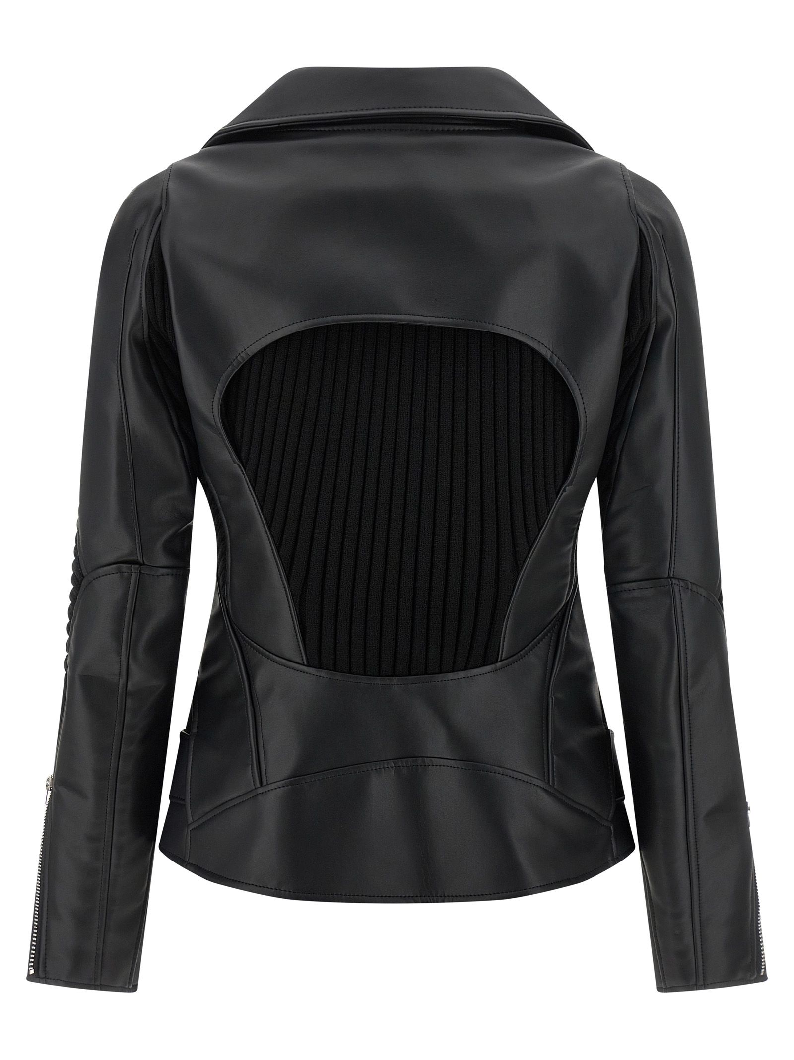 Artificial Leather Biker Women's Jacket - Junya Watanabe - Modalova