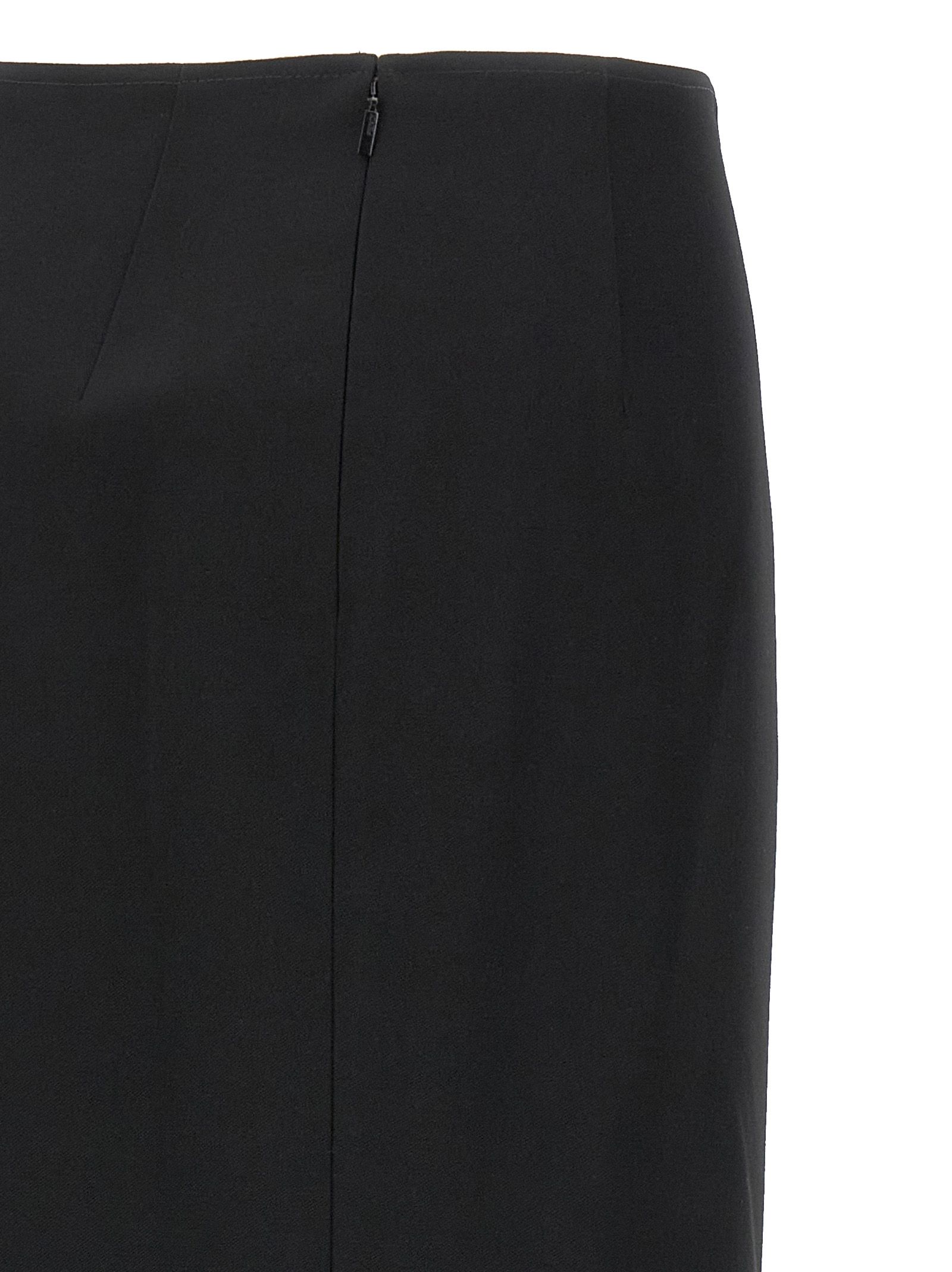 Virgin Wool Midi Women's Skirt - Fendi - Modalova