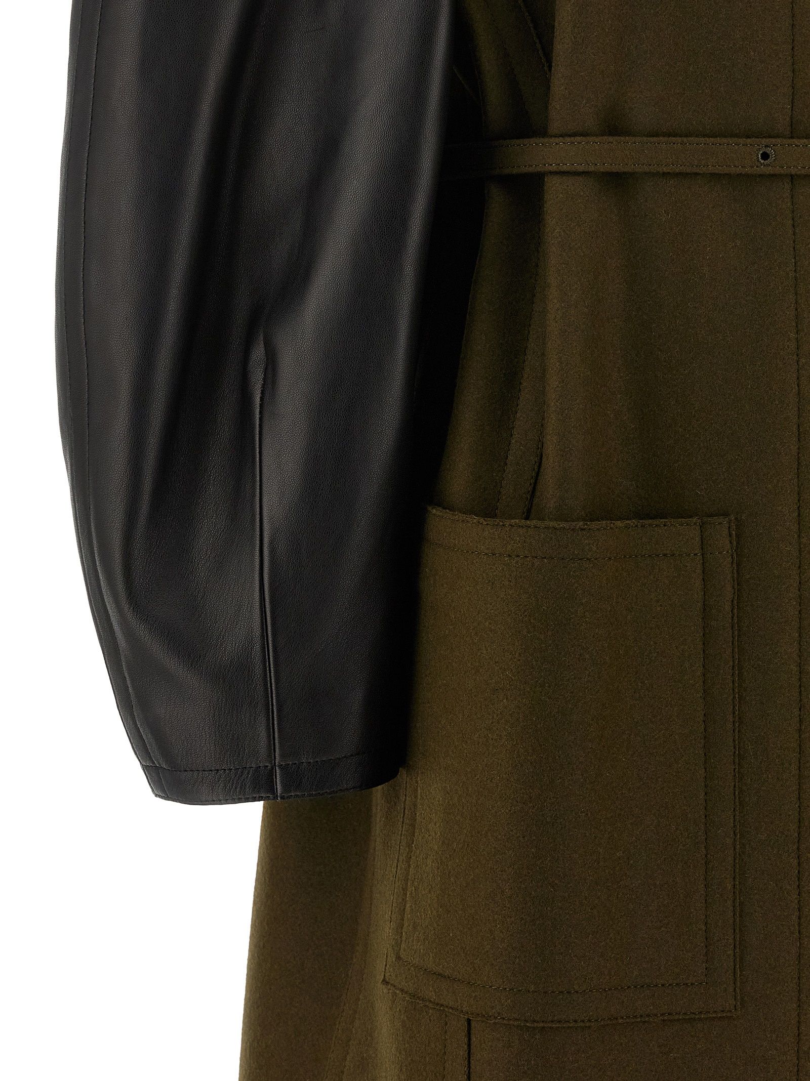 Fendi Bicolor Viscose Women's Coat - Fendi - Modalova